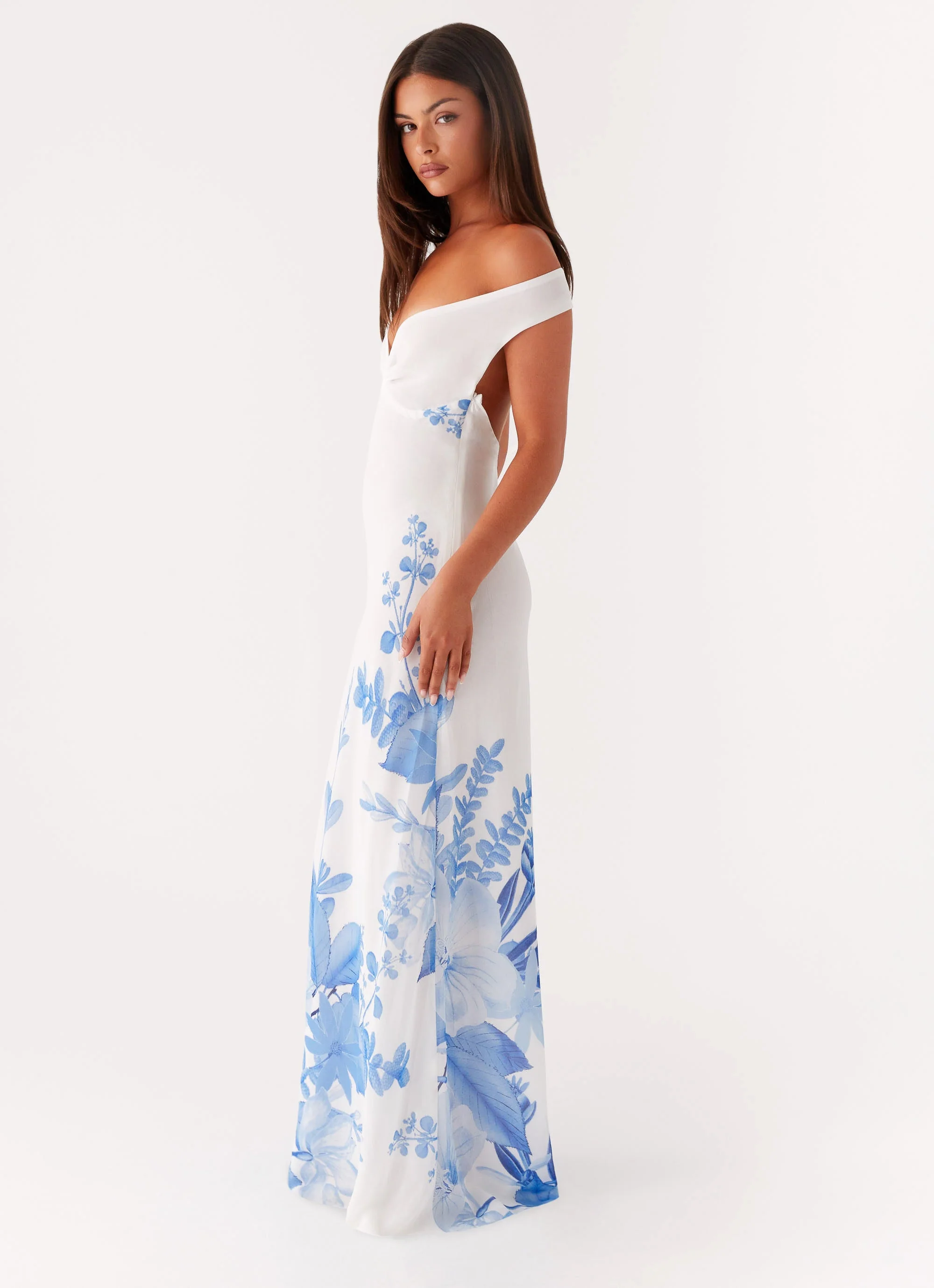 Krissa Maxi Dress - Blue Floral - Image 3
