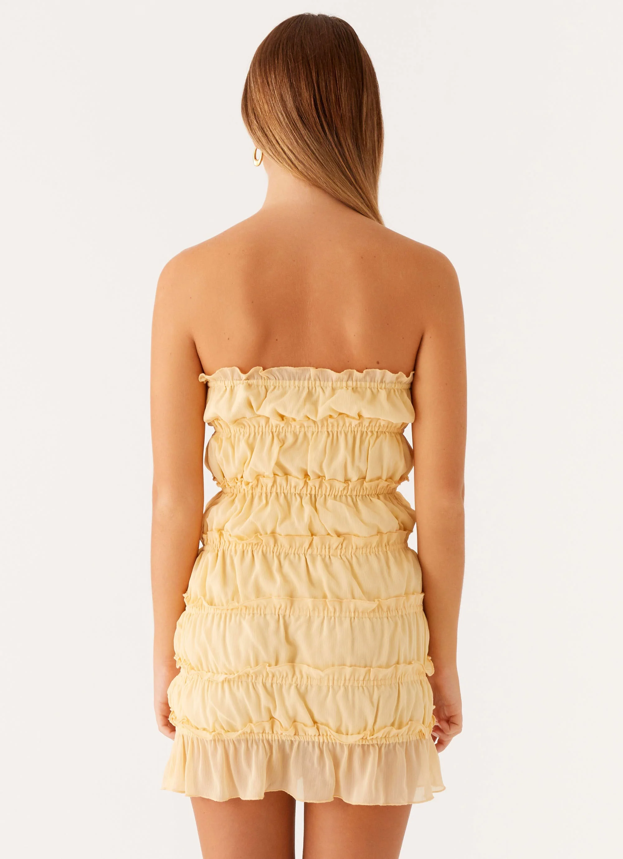 Kylan Mini Dress - Apricot - Image 3