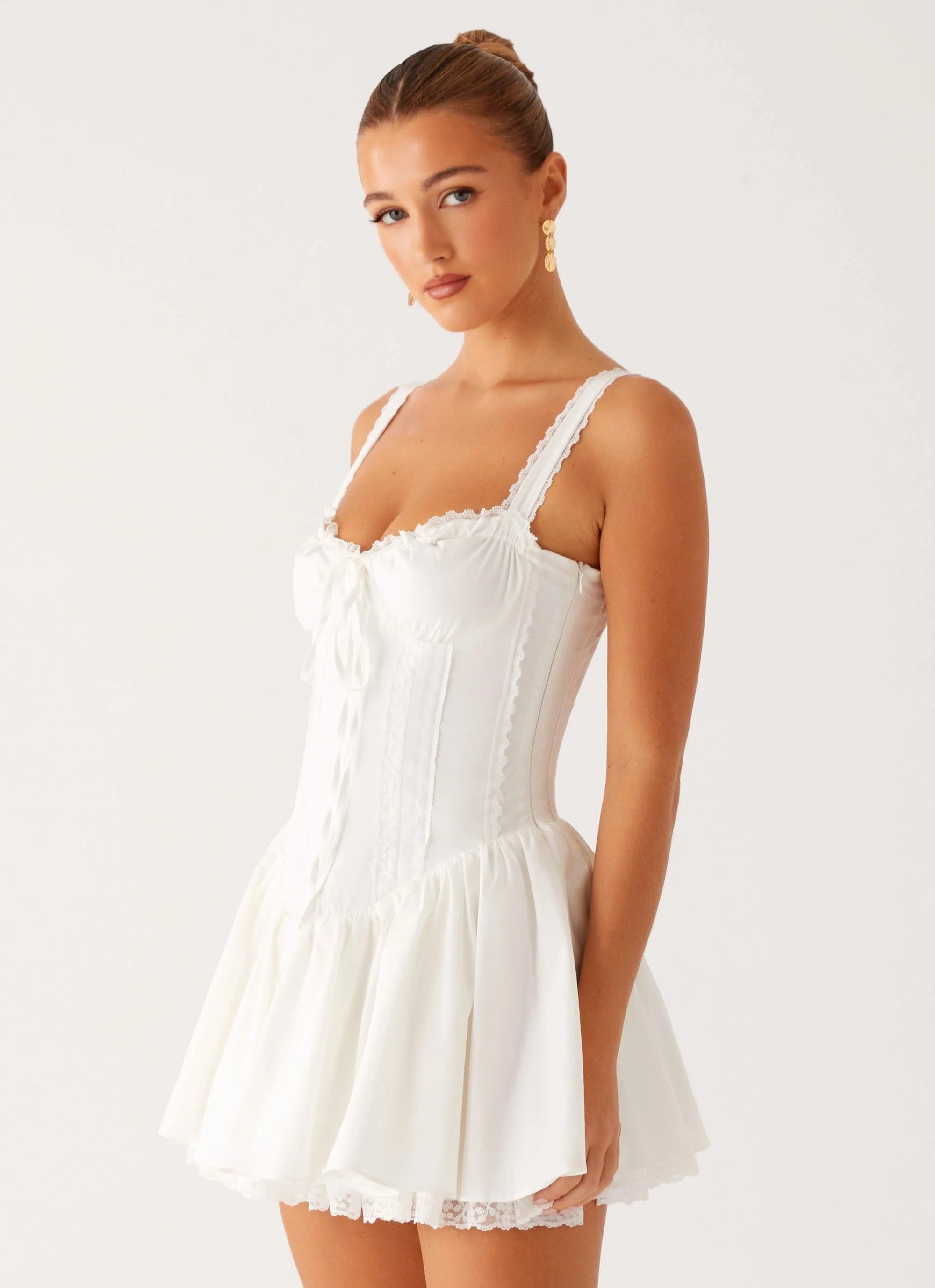 Lacie Mini Dress - White - Image 2