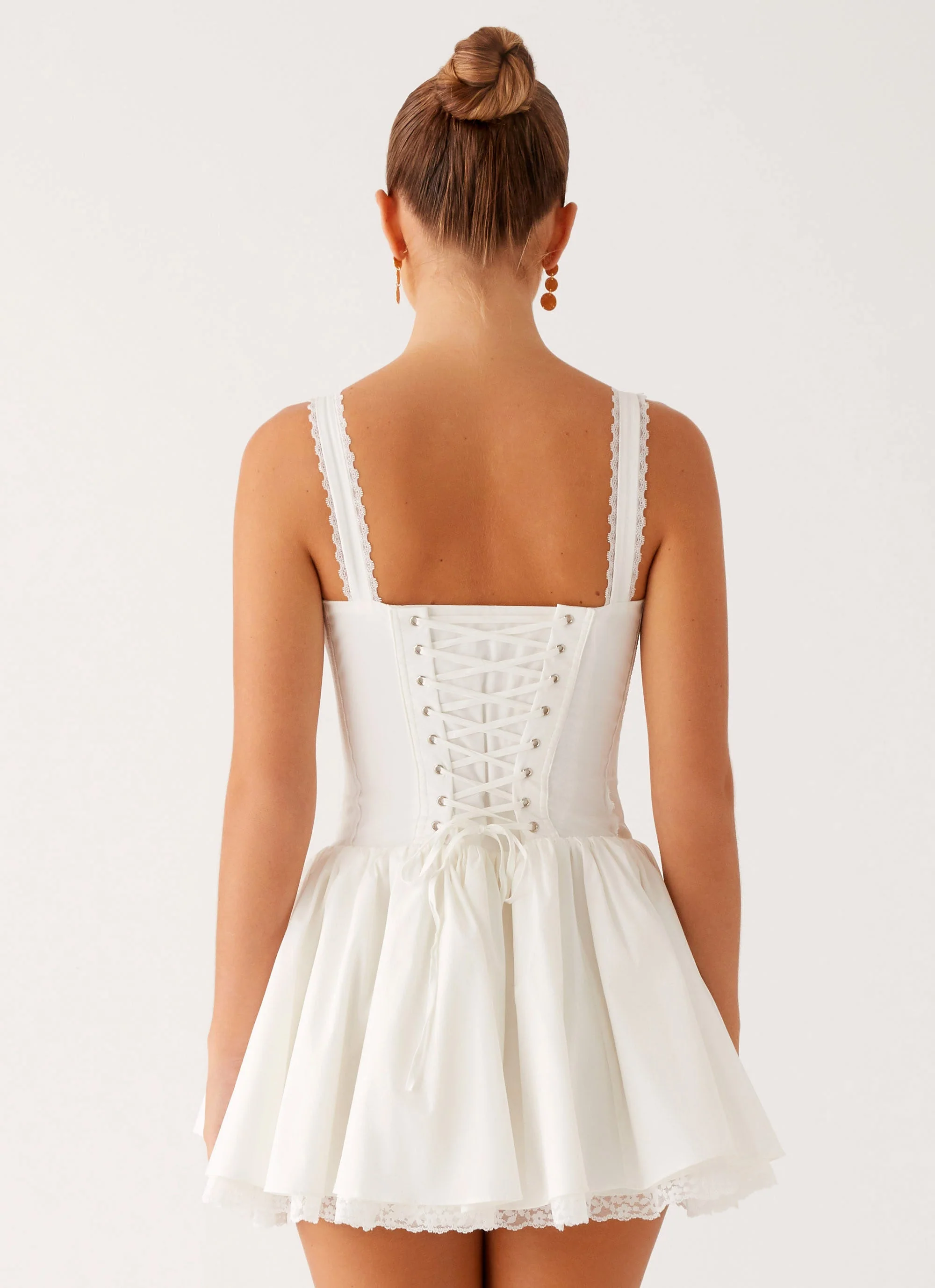 Lacie Mini Dress - White - Image 4