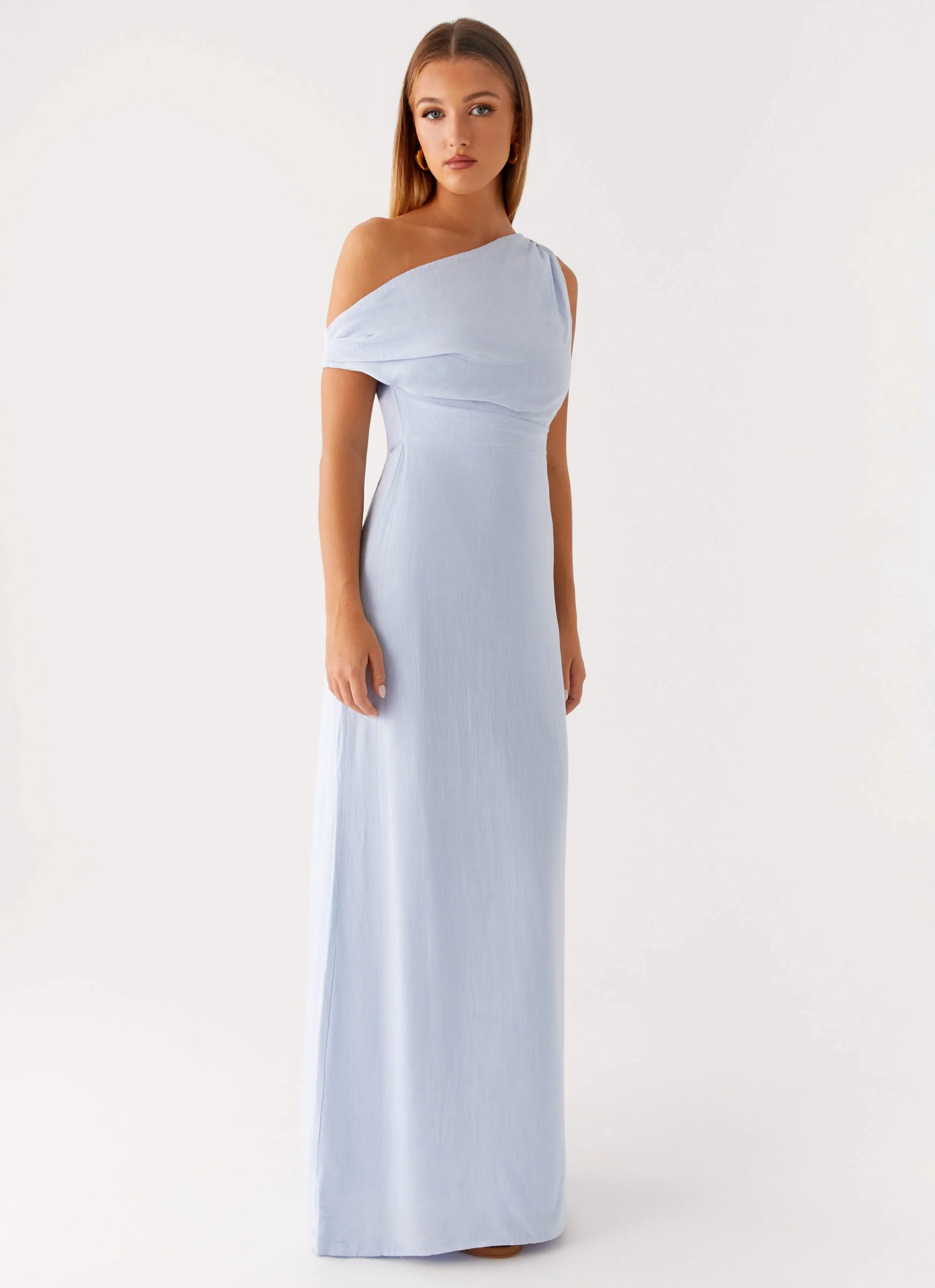 Lady Love Linen Maxi Dress - Blue - Image 5