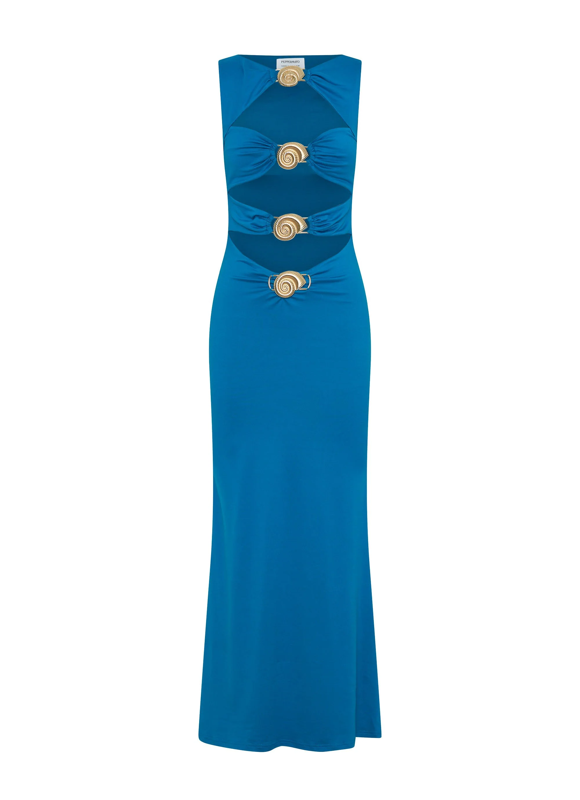 Lagoon Cut Out Maxi Dress - Royal Blue - Image 3