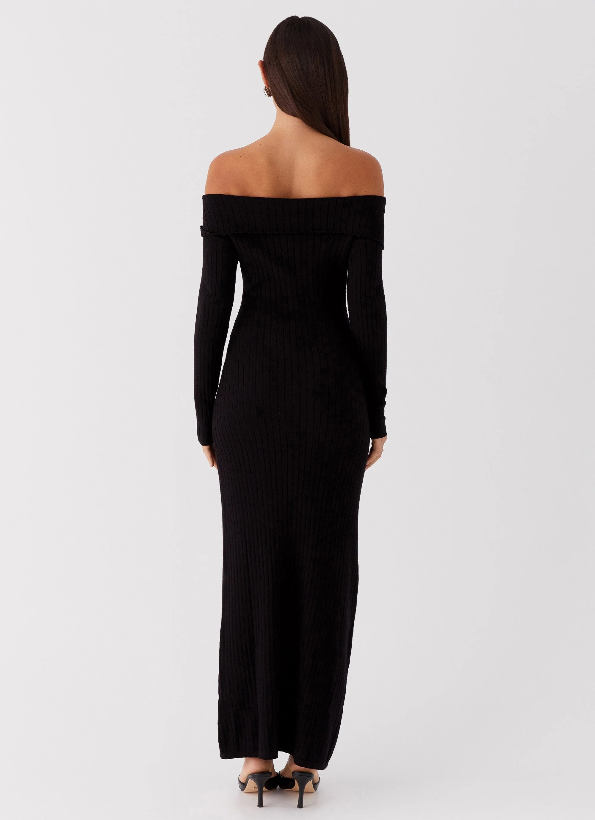 Lahey Knit Maxi Dress - Black - Image 6