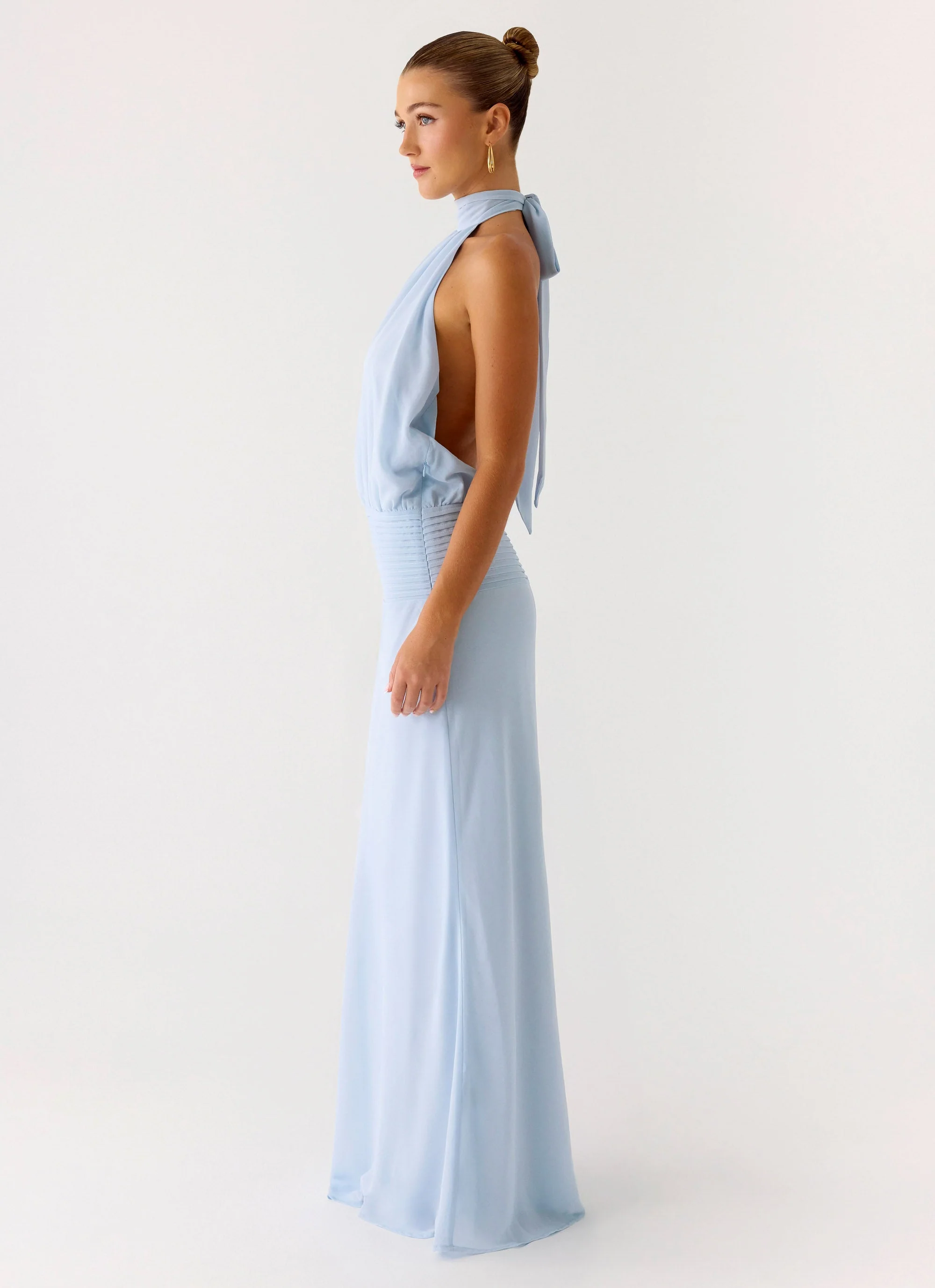 Lalia Maxi Dress - Pale Blue - Image 6