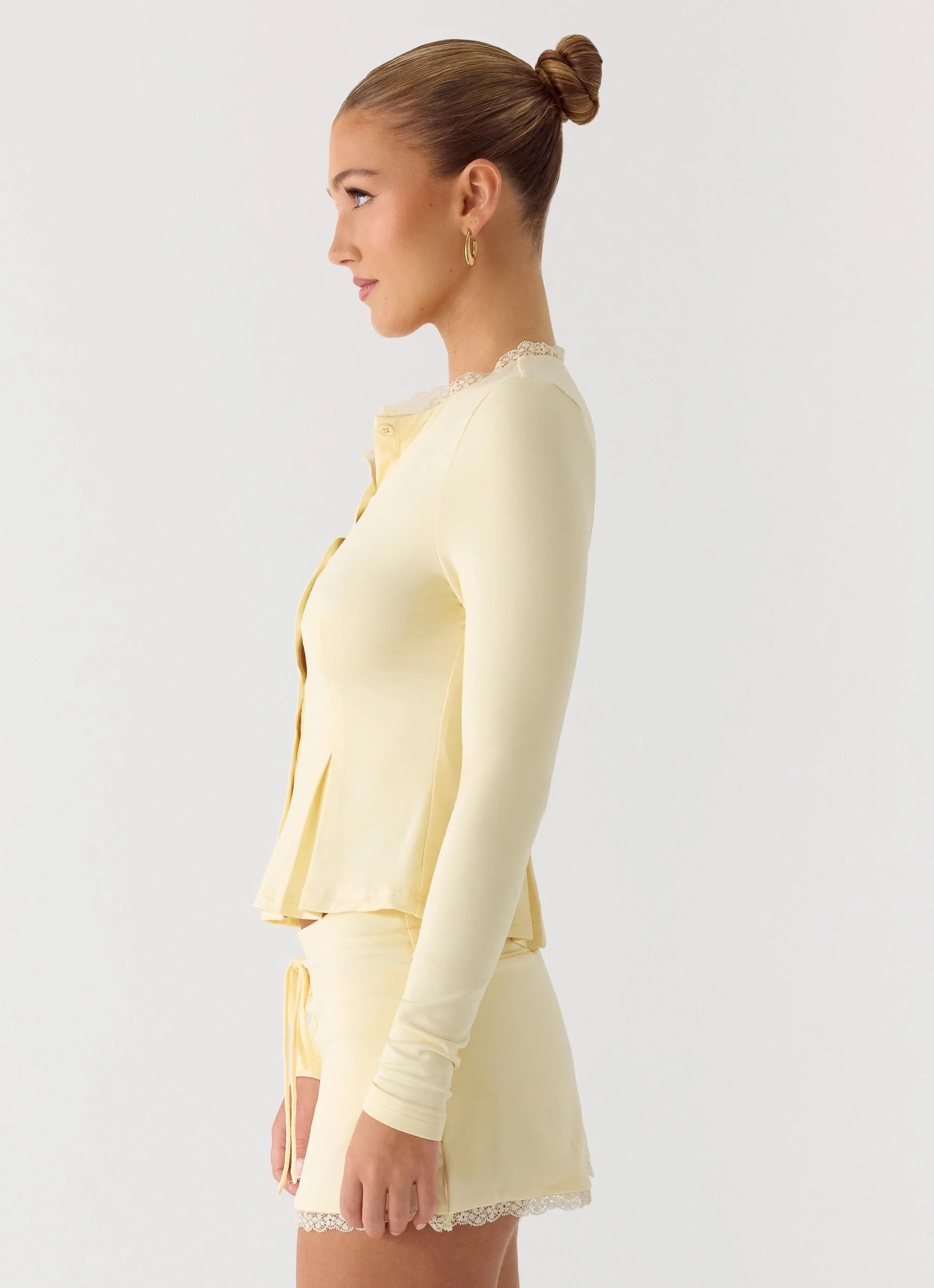 Landon Long Sleeve Top - Butter Yellow - Image 3