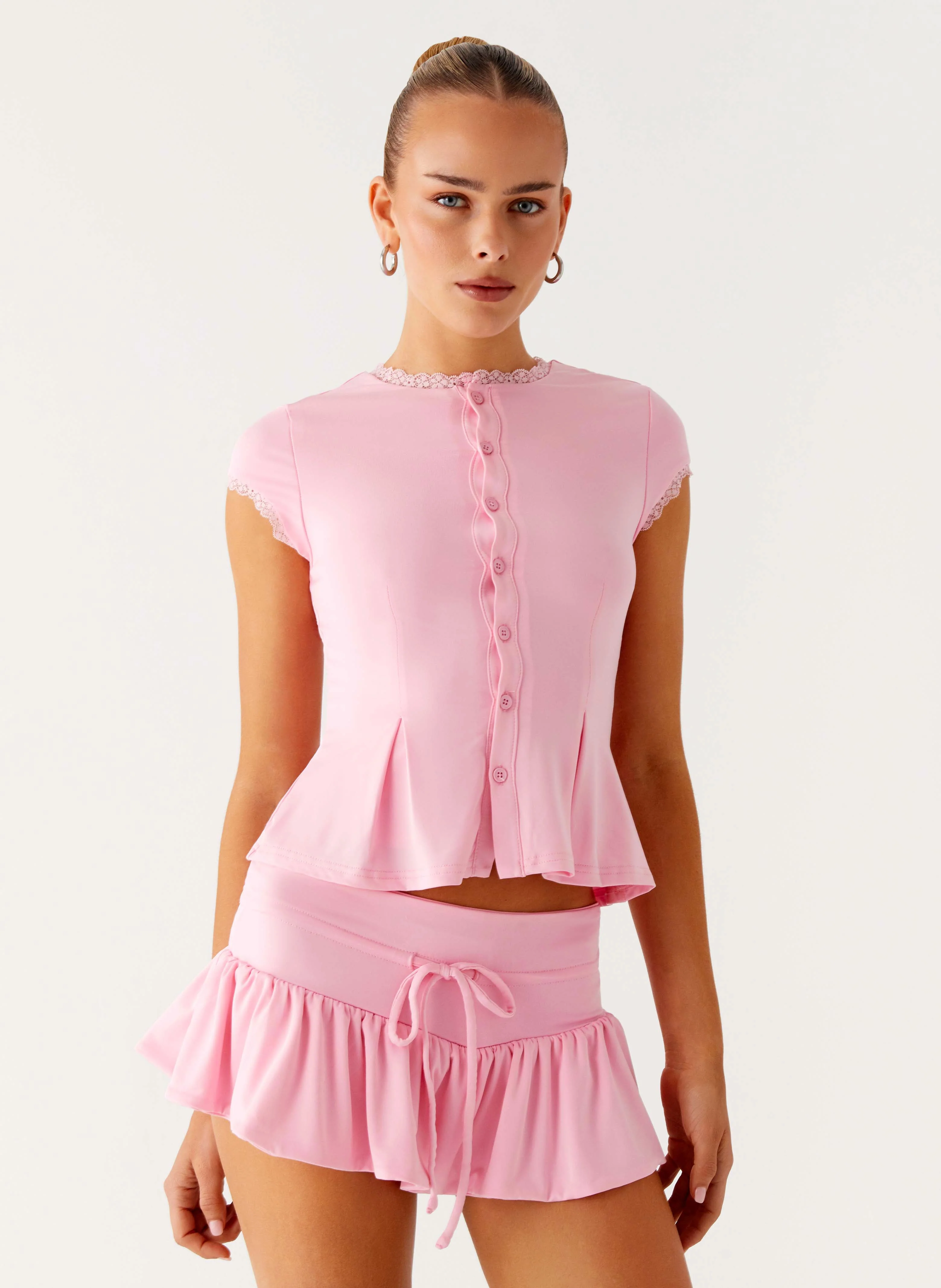 Landon Mini Skort - Pink - Image 6
