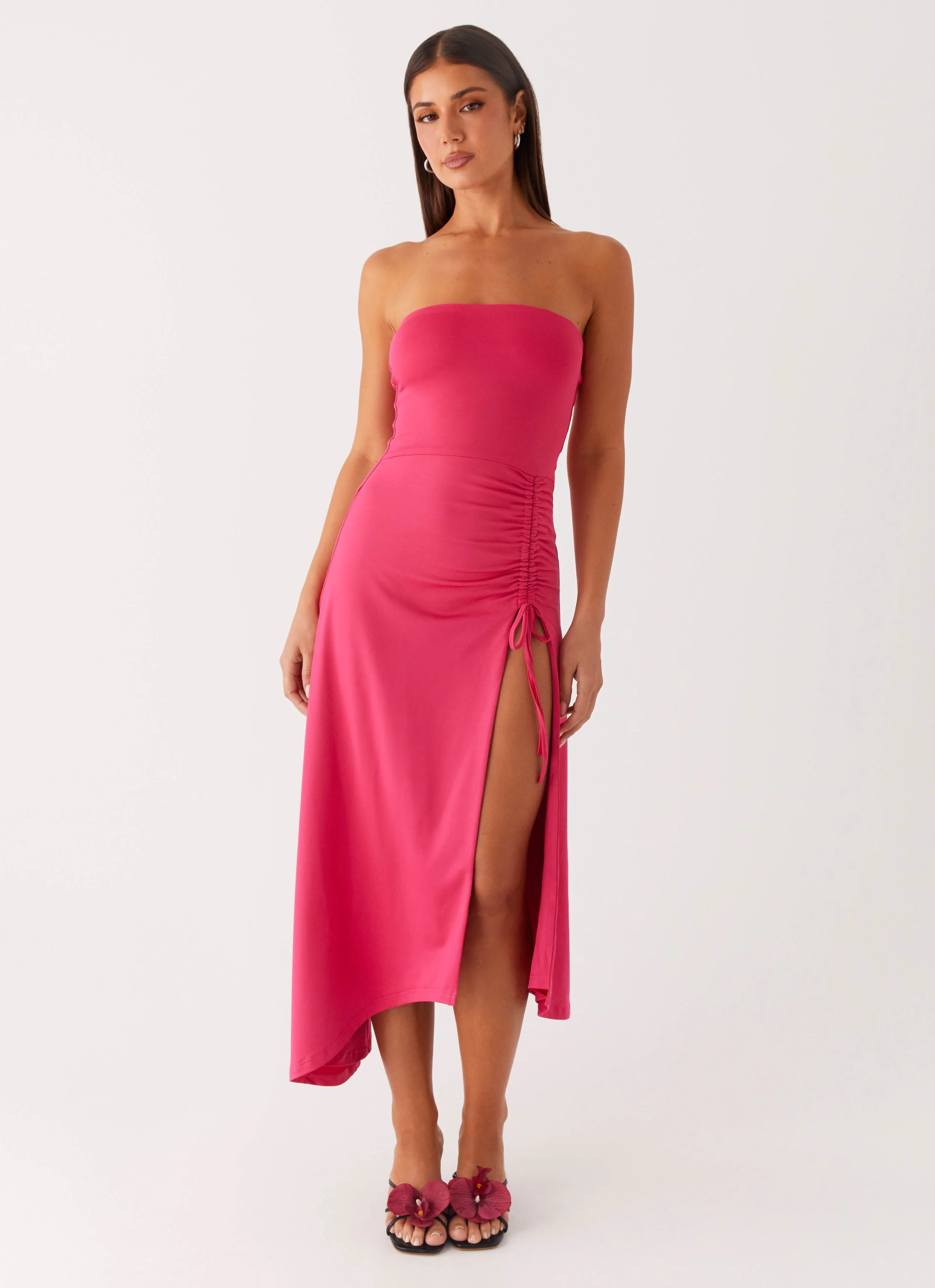 Laoise Midi Dress - Hot Pink - Image 4