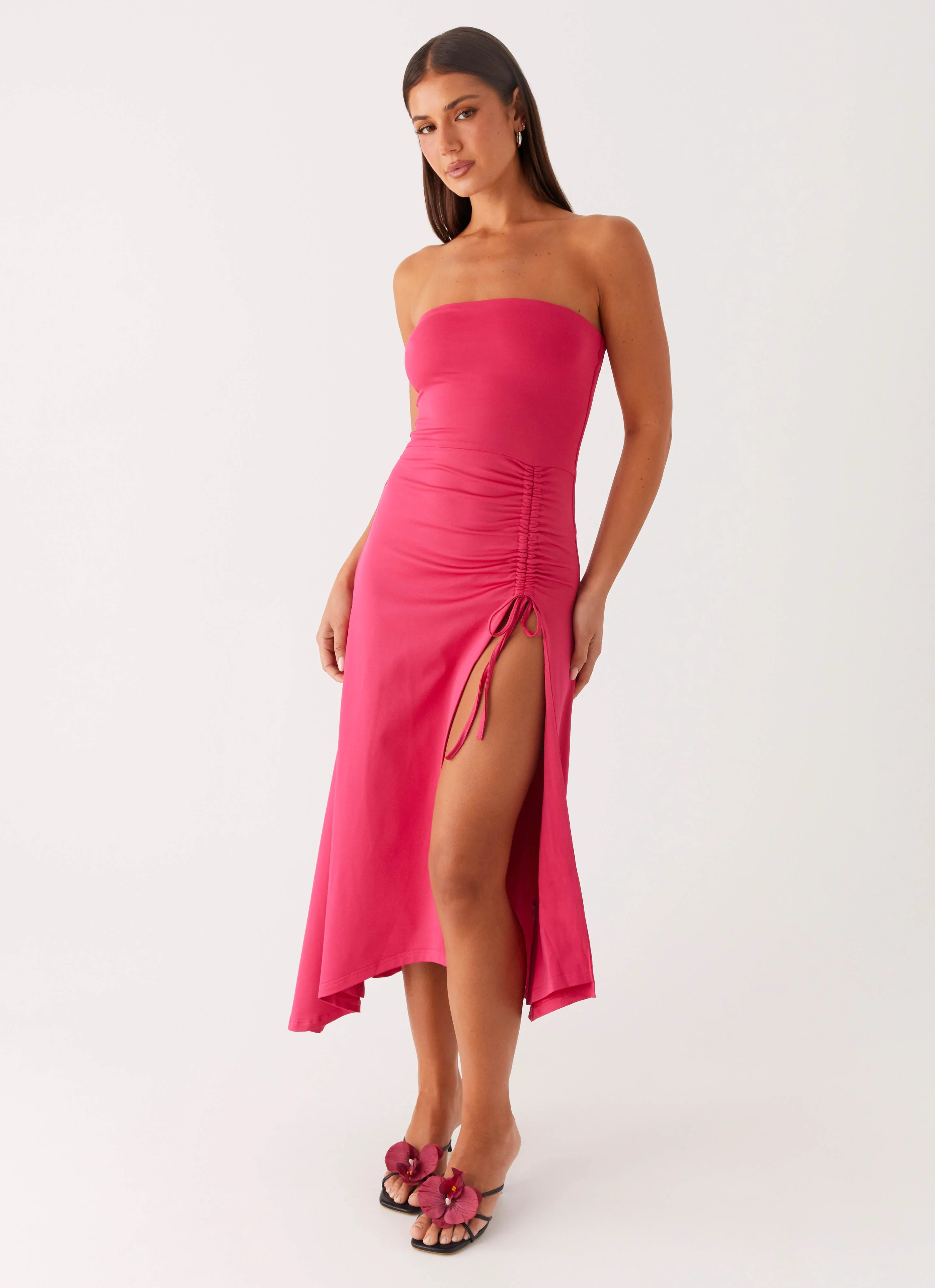 Laoise Midi Dress - Hot Pink - Image 6