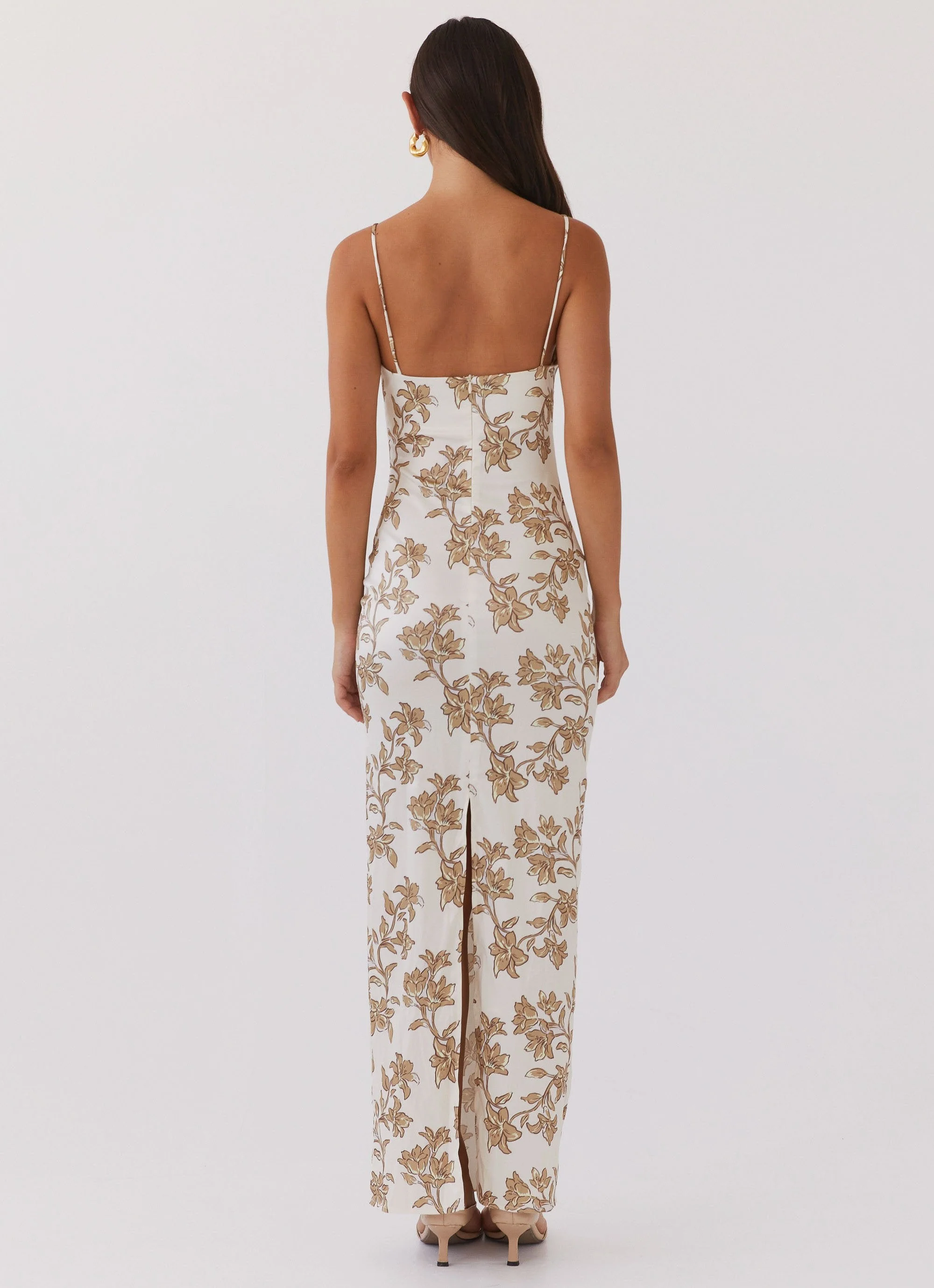 Lara Satin Maxi Dress - Hazel Bloom - Image 4