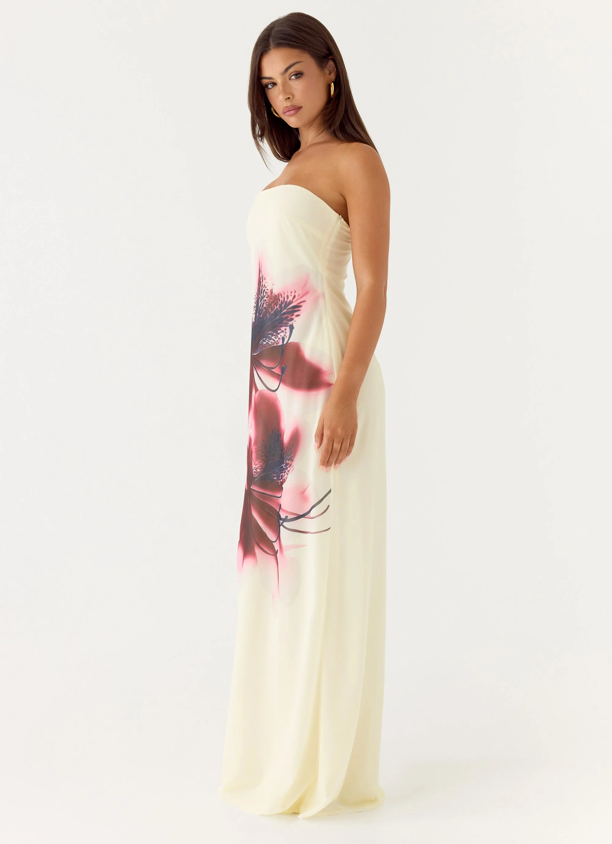 Lariettea Strapless Maxi Dress - Velvet Bloom - Image 3