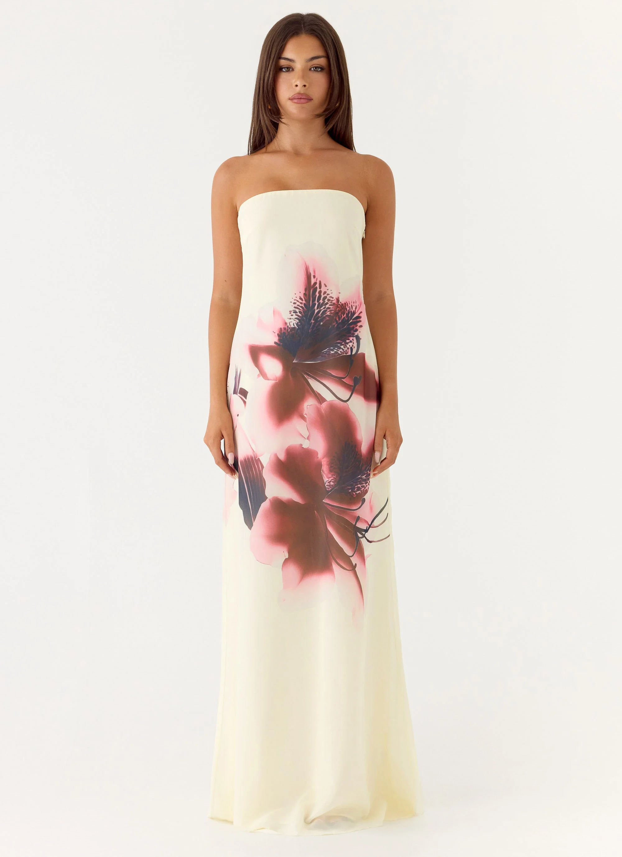 Lariettea Strapless Maxi Dress - Velvet Bloom - Image 4
