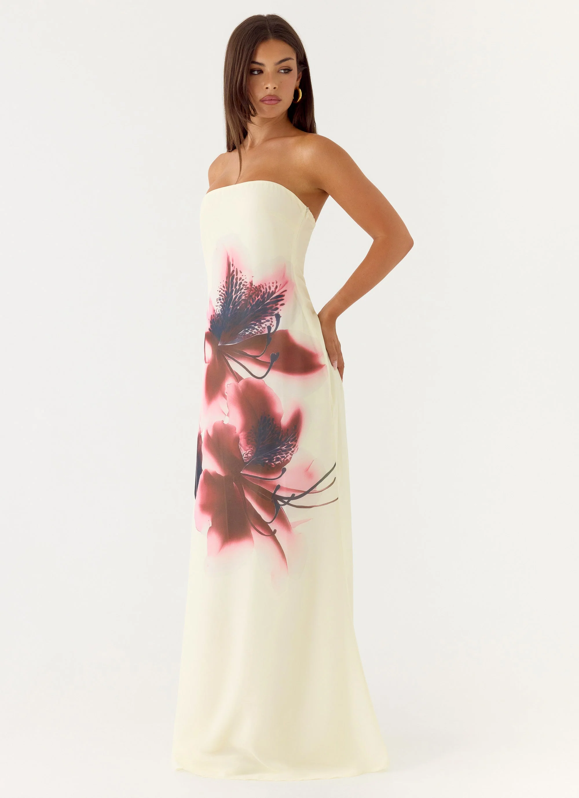Lariettea Strapless Maxi Dress - Velvet Bloom - Image 5