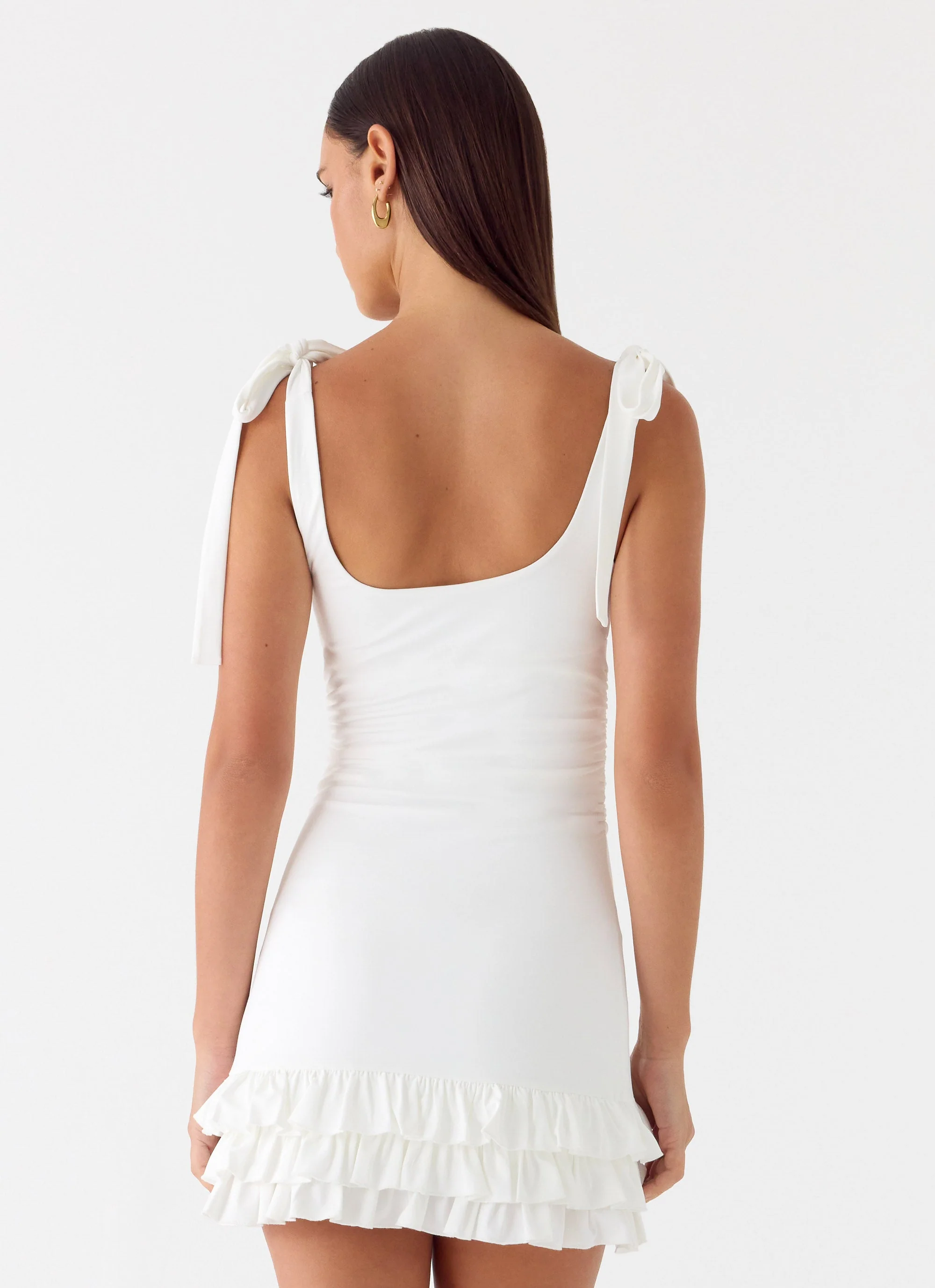 Laufey Mini Dress - White - Image 3