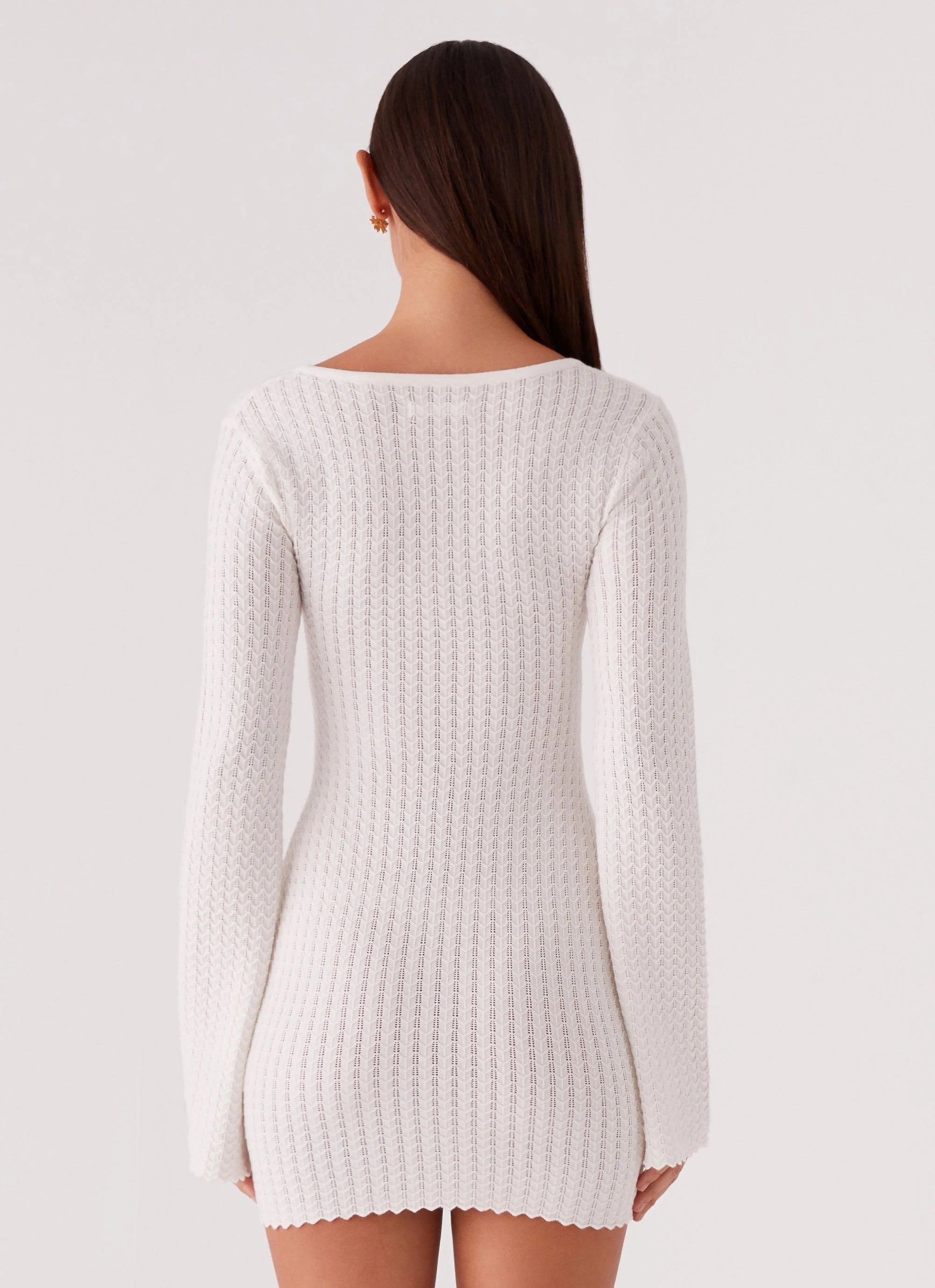 Lavelle Knit Mini Dress - Ivory - Image 4