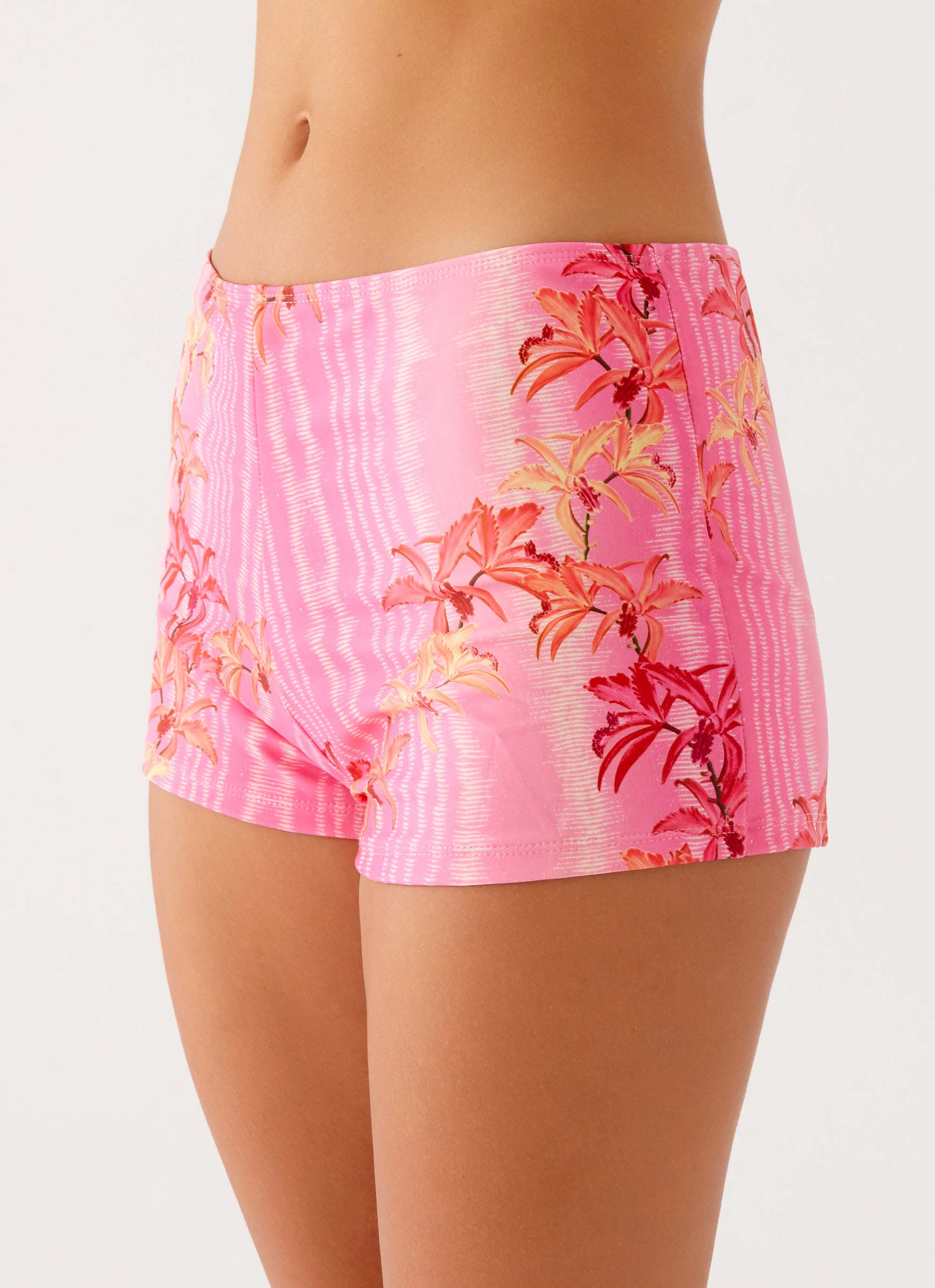 Layli Swim Shorts - Tropical Pink Print - Image 6