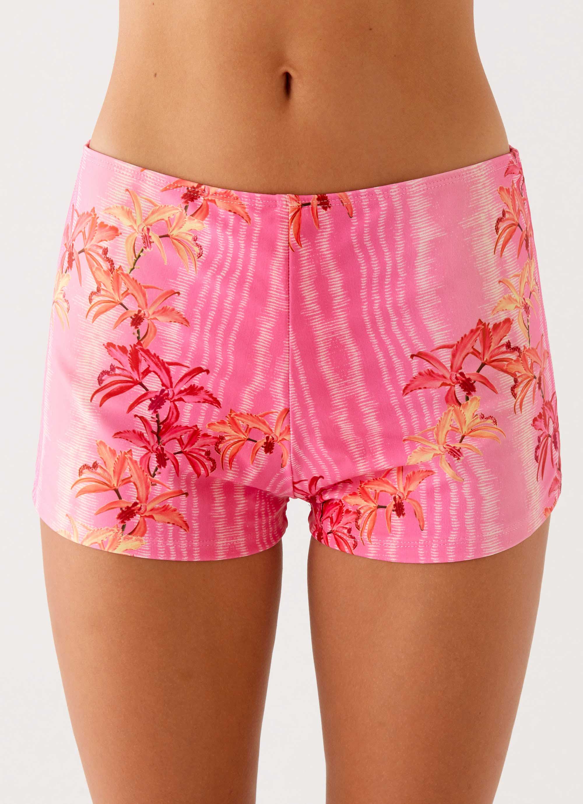Layli Swim Shorts - Tropical Pink Print - Image 8