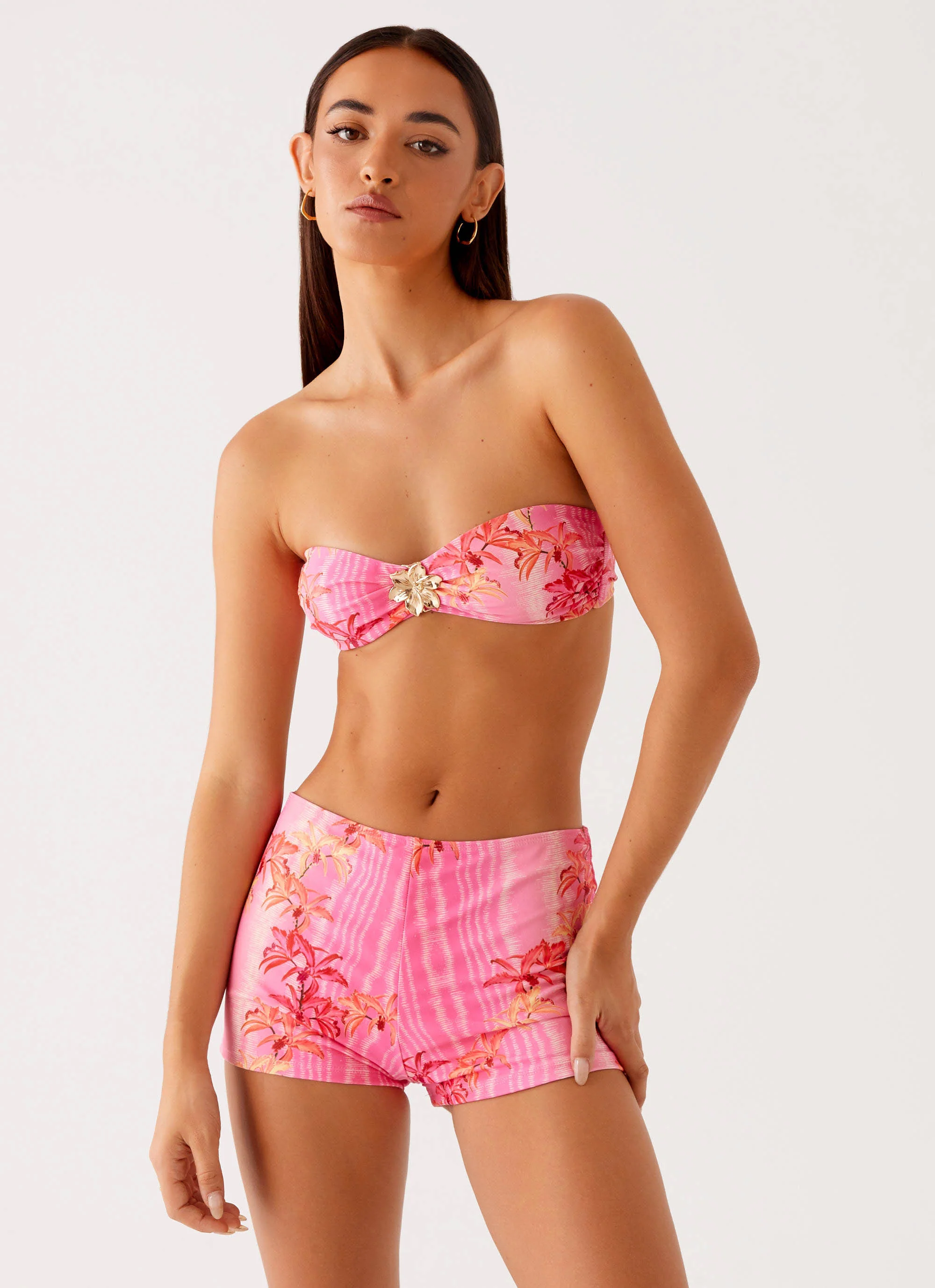 Layli Swim Shorts - Tropical Pink Print - Image 9