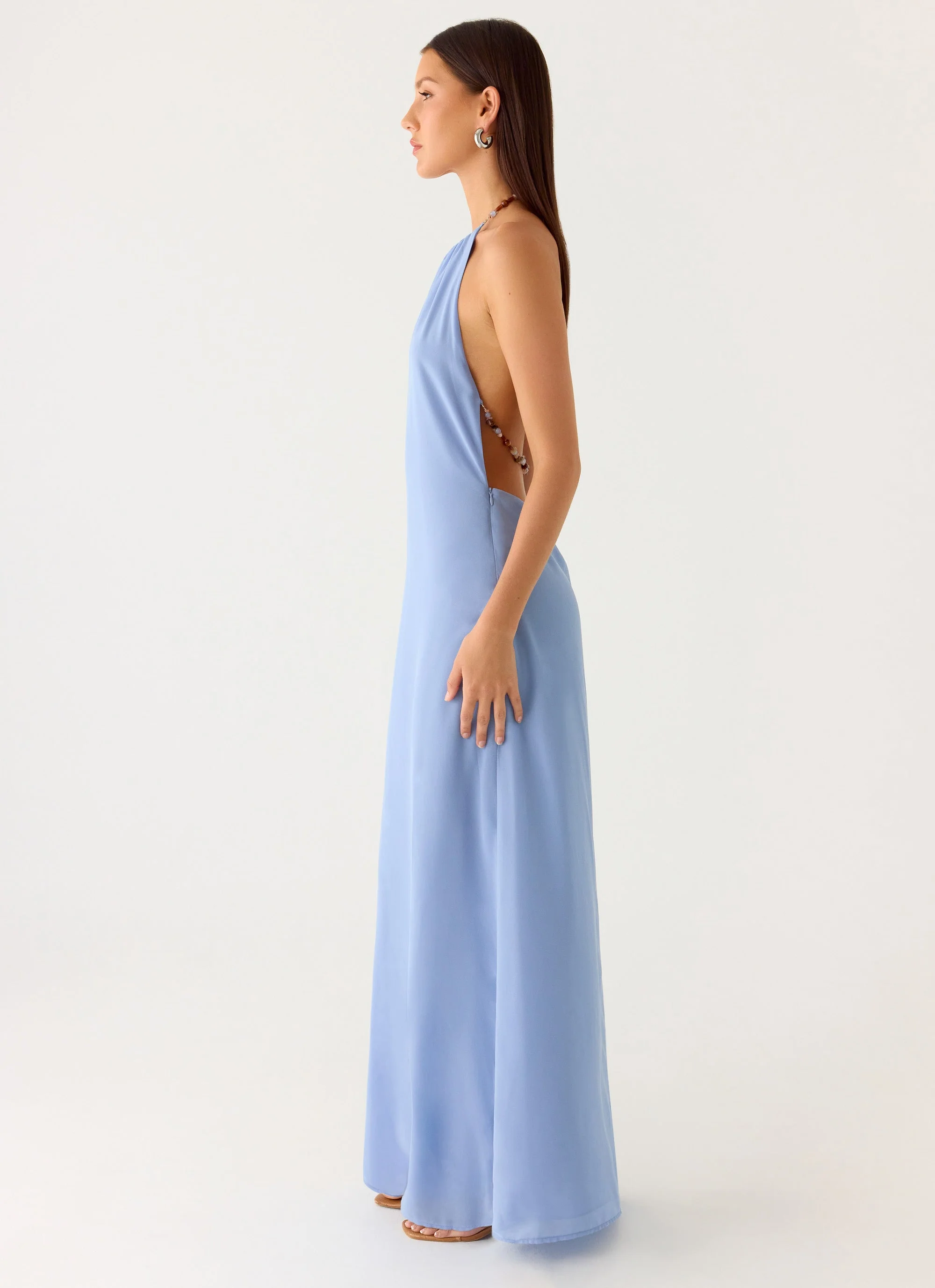 Le Soleil Halter Maxi Dress - Periwinkle - Image 6