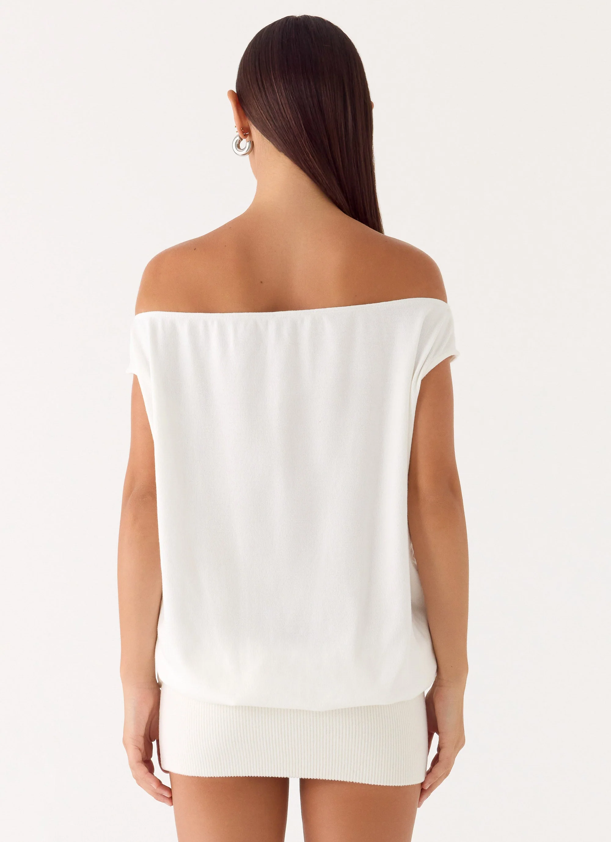 Leighken Knit Mini Dress - White - Image 7