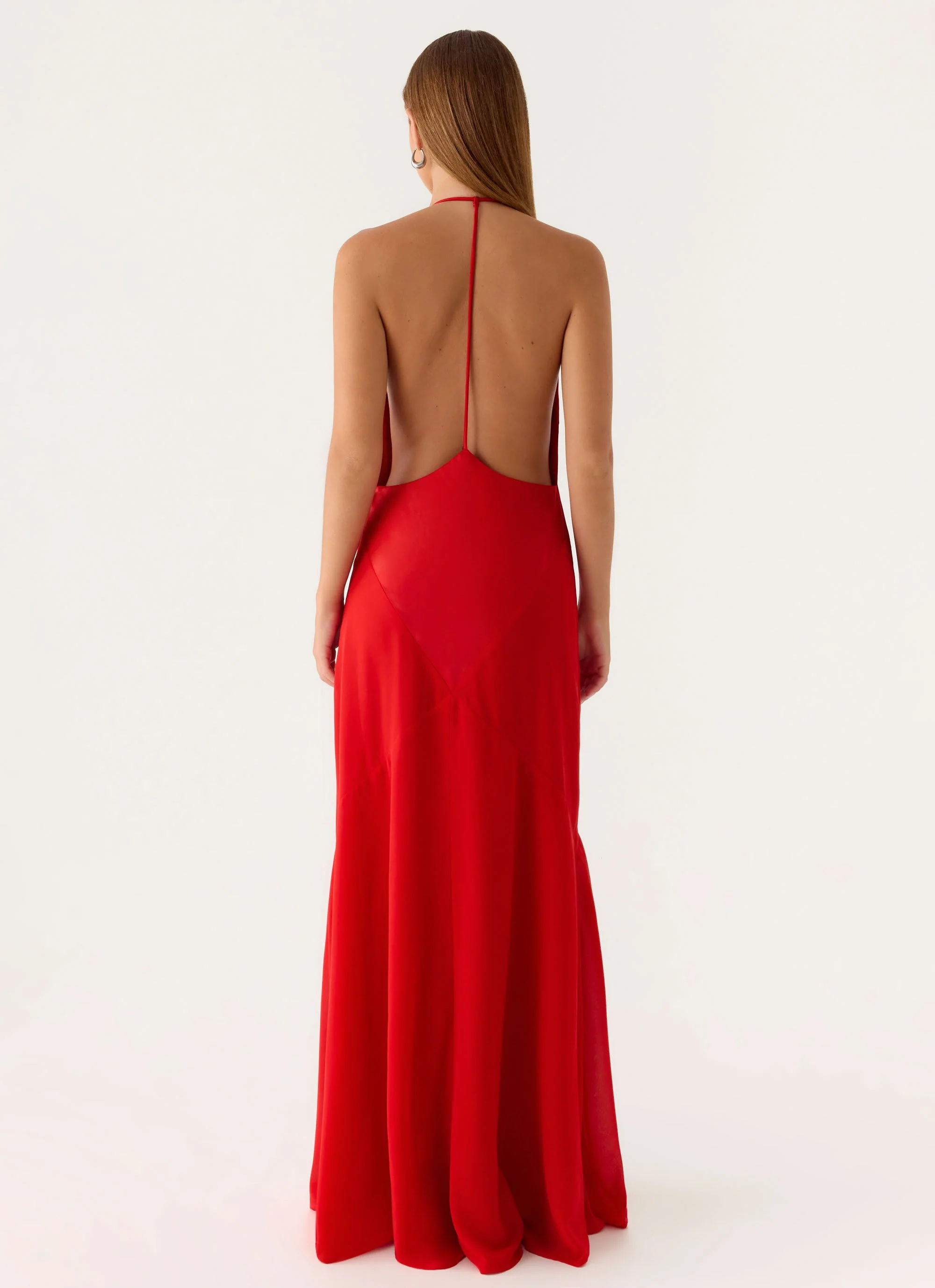Leilah Maxi Dress - Cherry - Image 2