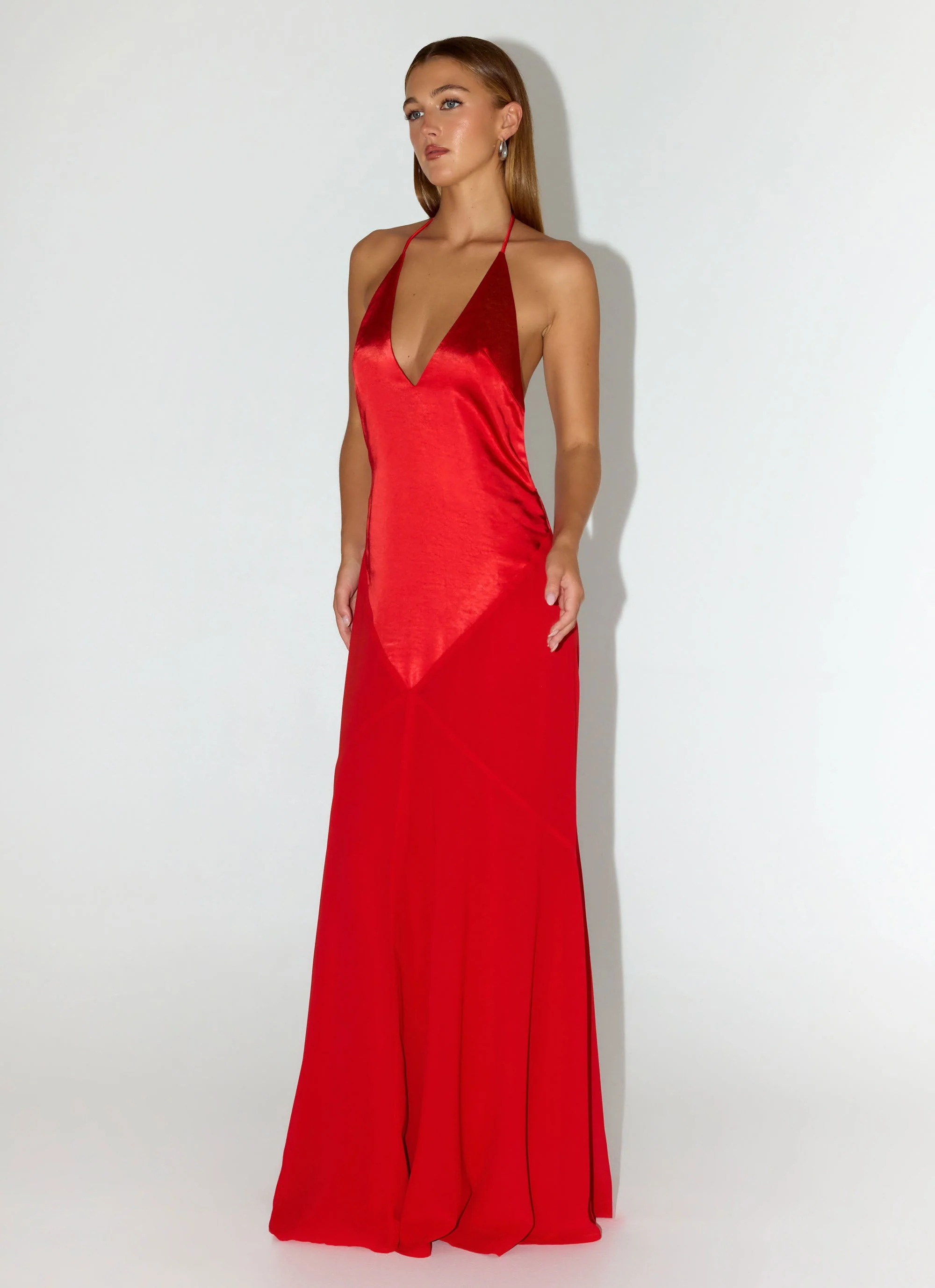 Leilah Maxi Dress - Cherry - Image 6
