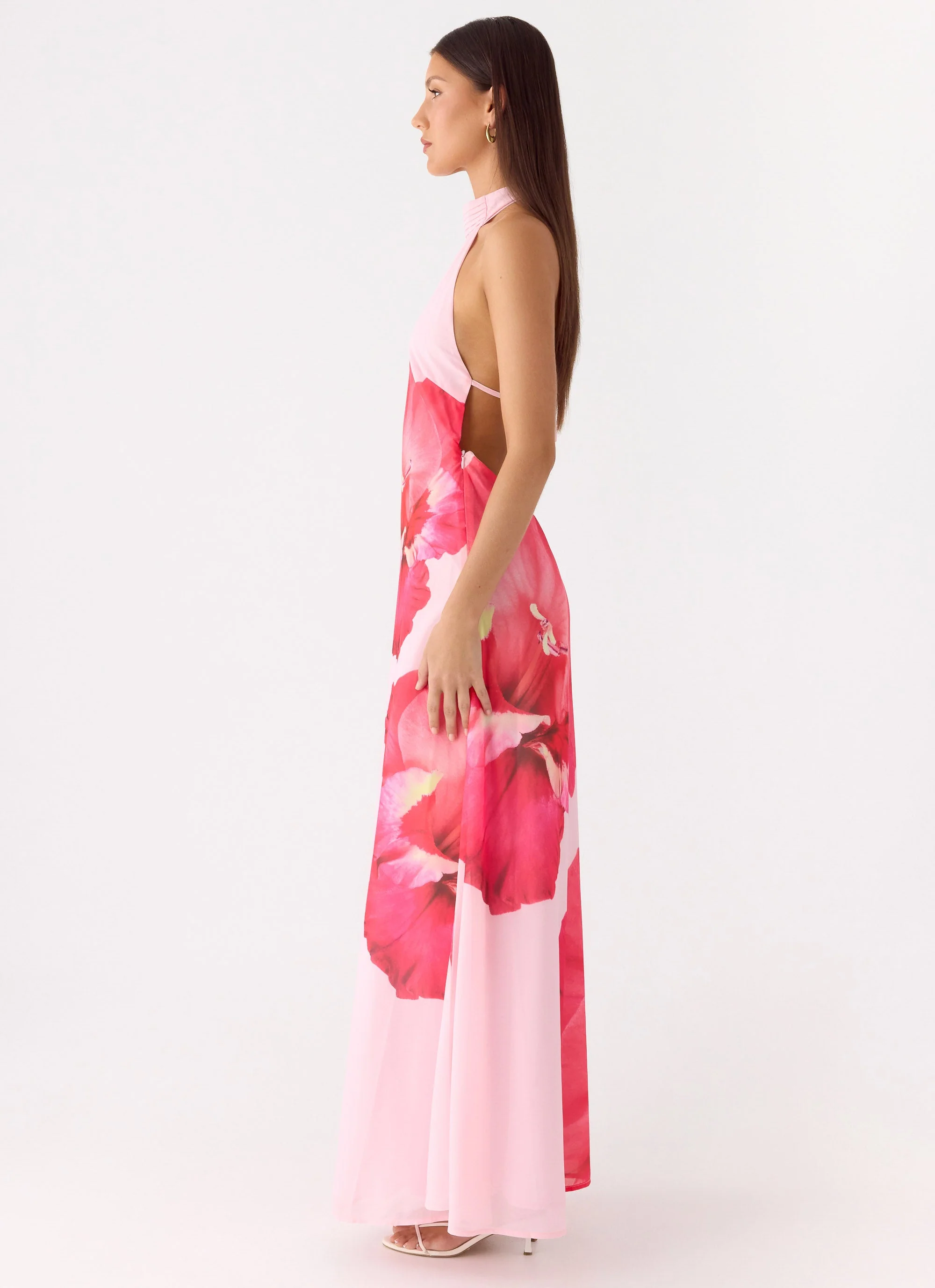 Len Maxi Dress - Pink Floral Spritz - Image 2