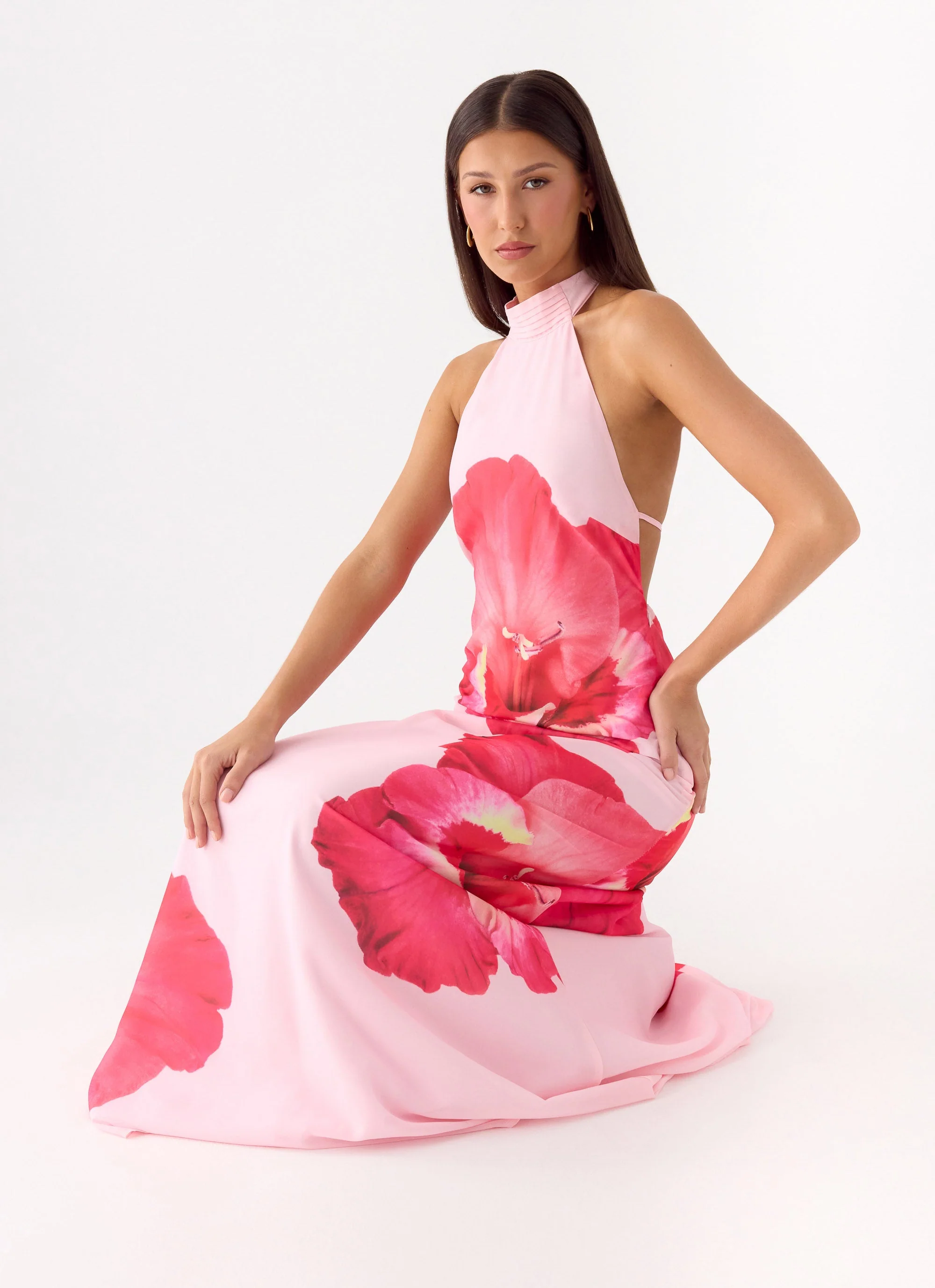 Len Maxi Dress - Pink Floral Spritz - Image 5