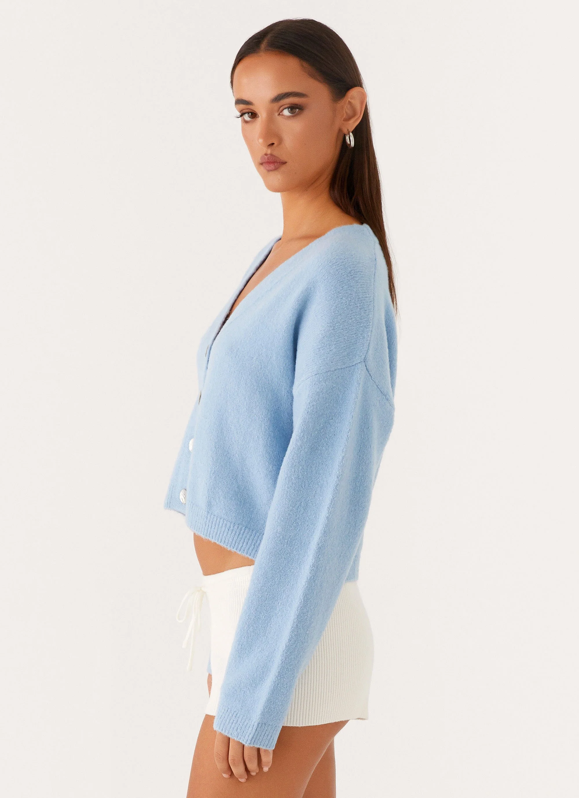 Lenka Oversized Cardigan - Blue - Image 3