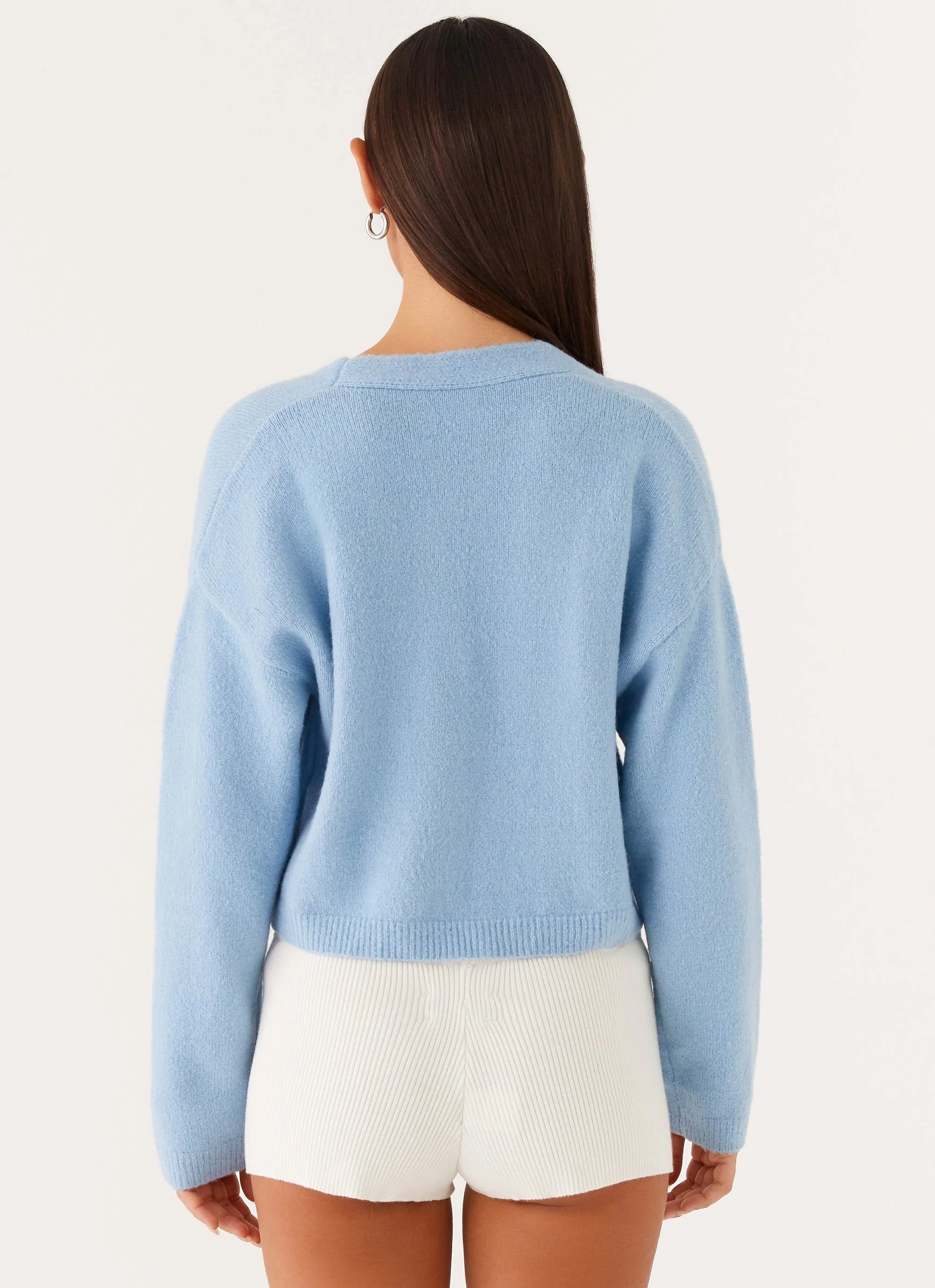 Lenka Oversized Cardigan - Blue - Image 4