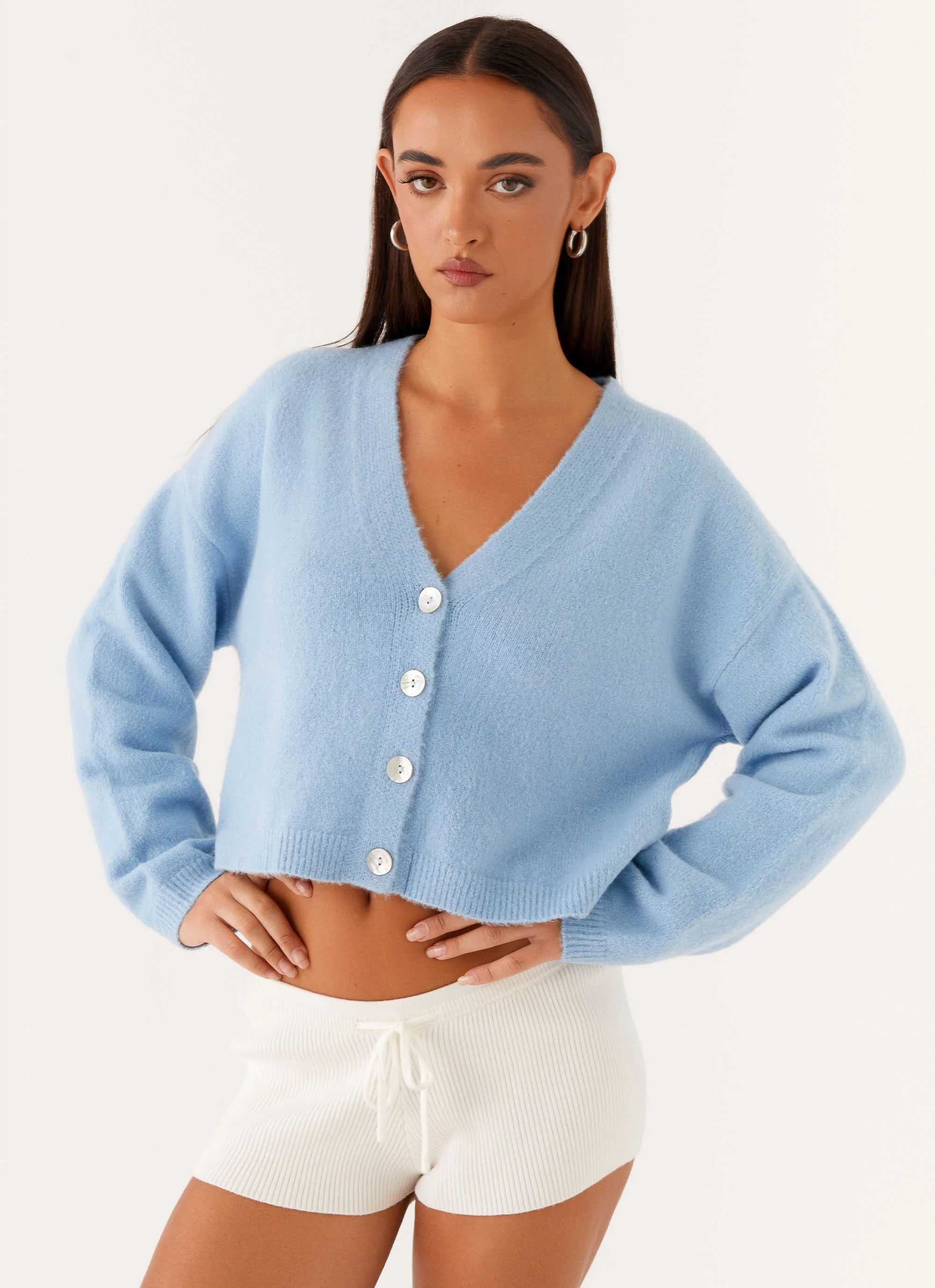 Lenka Oversized Cardigan - Blue - Image 5
