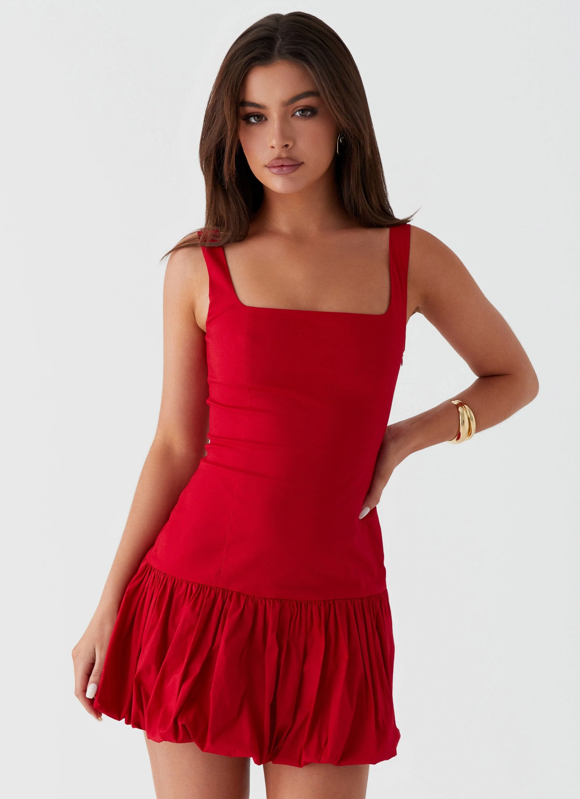 Lexy Mini Dress - Red - Image 6