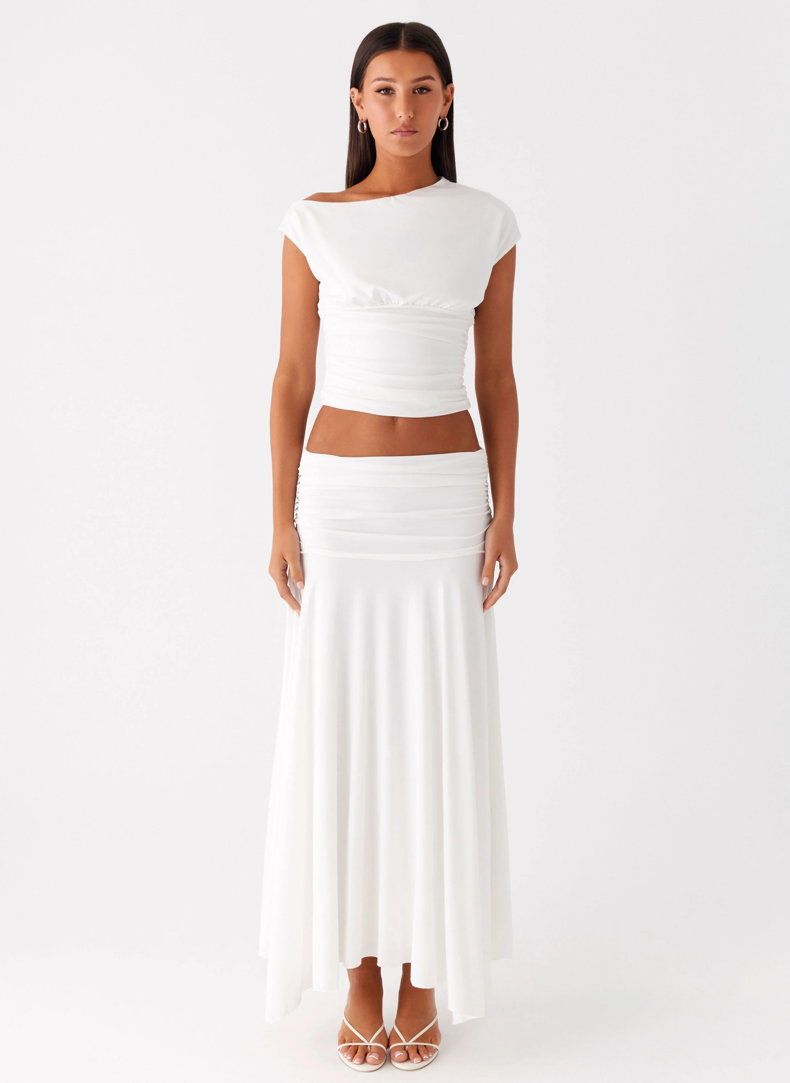 Liana Asymmetrical Top - White - Image 2