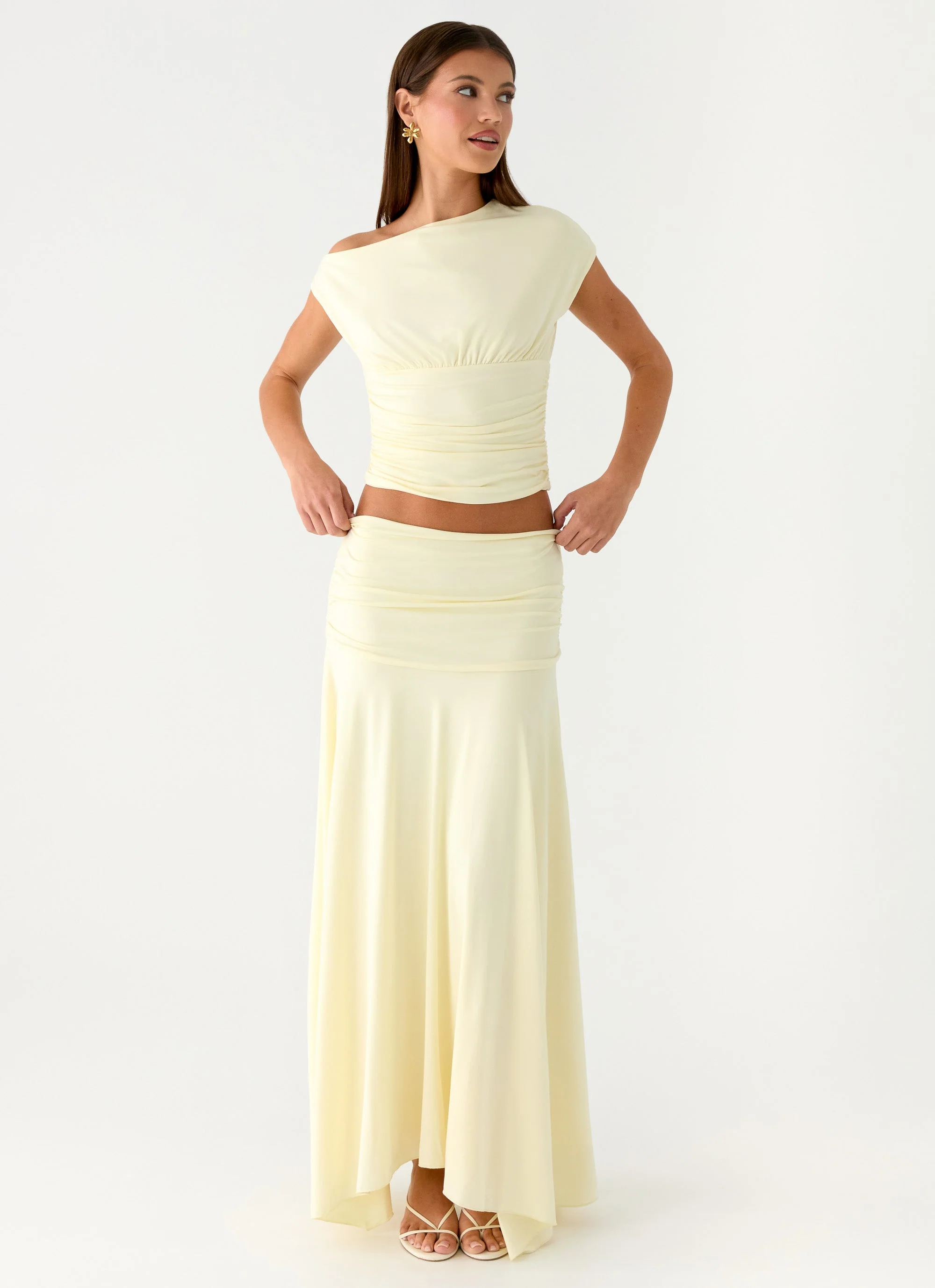 Liana Asymmetrical Top - Yellow - Image 3