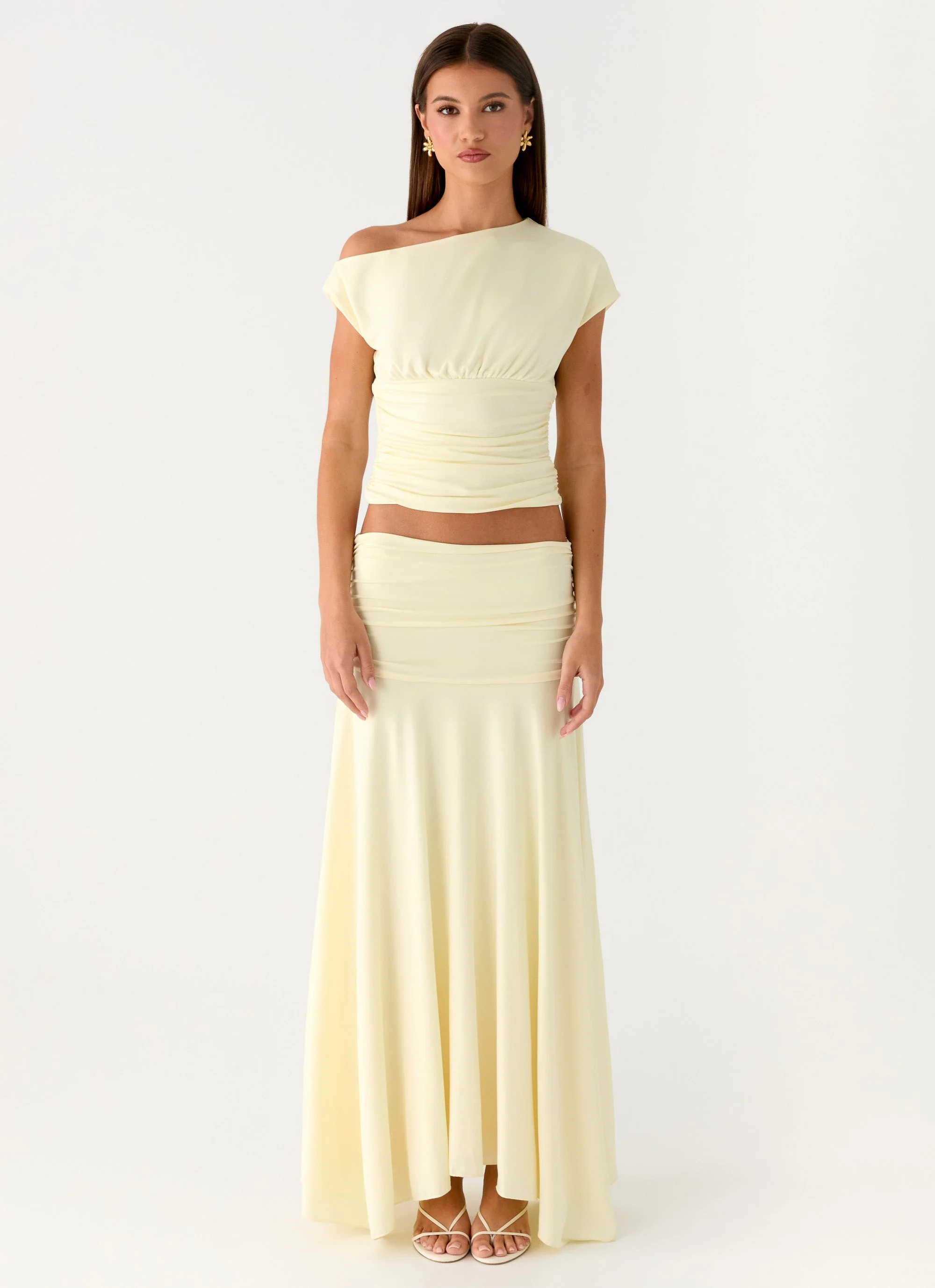 Liana Asymmetrical Top - Yellow - Image 6