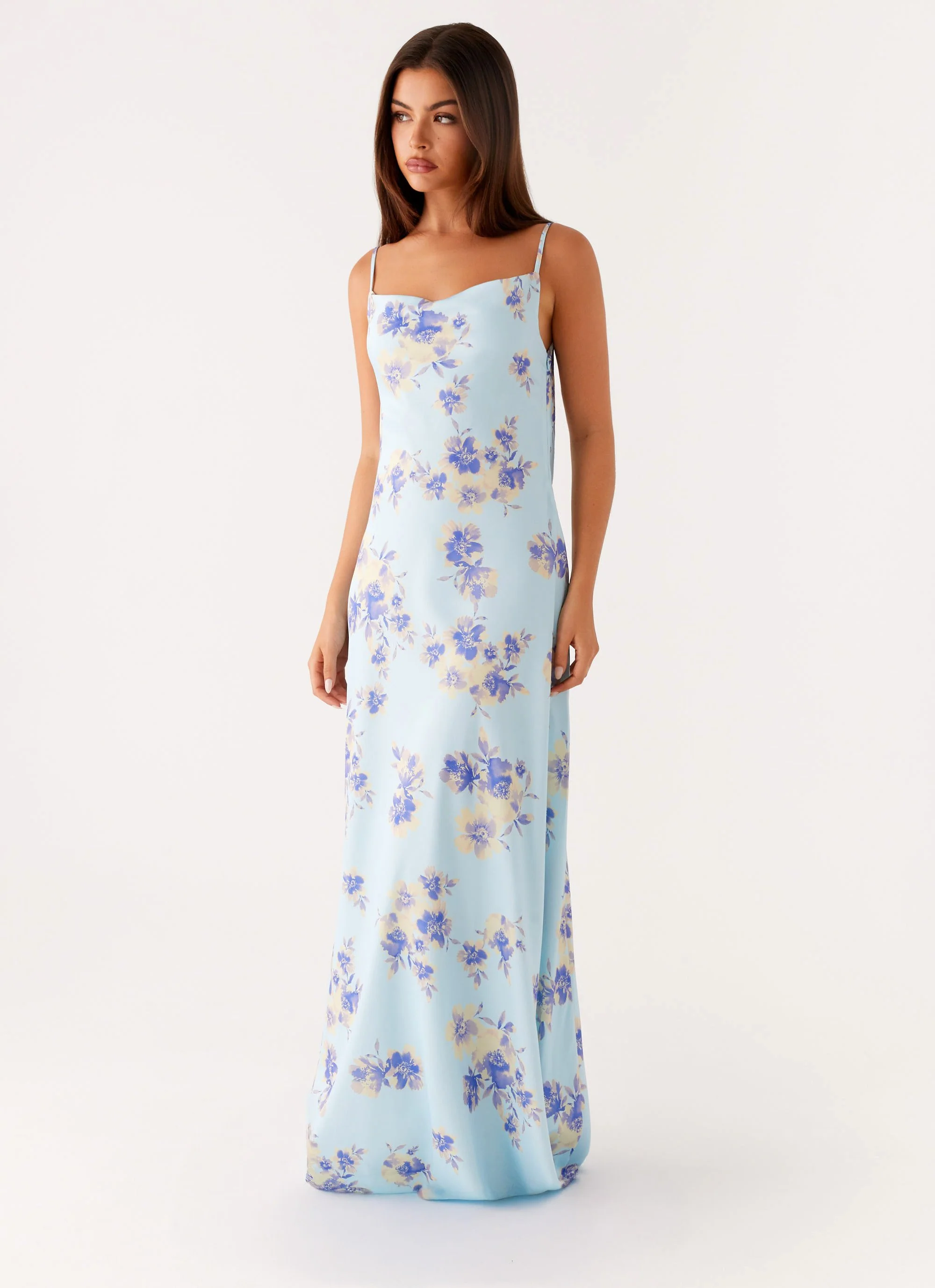 Liana Cowl Maxi Dress - Print - Image 6
