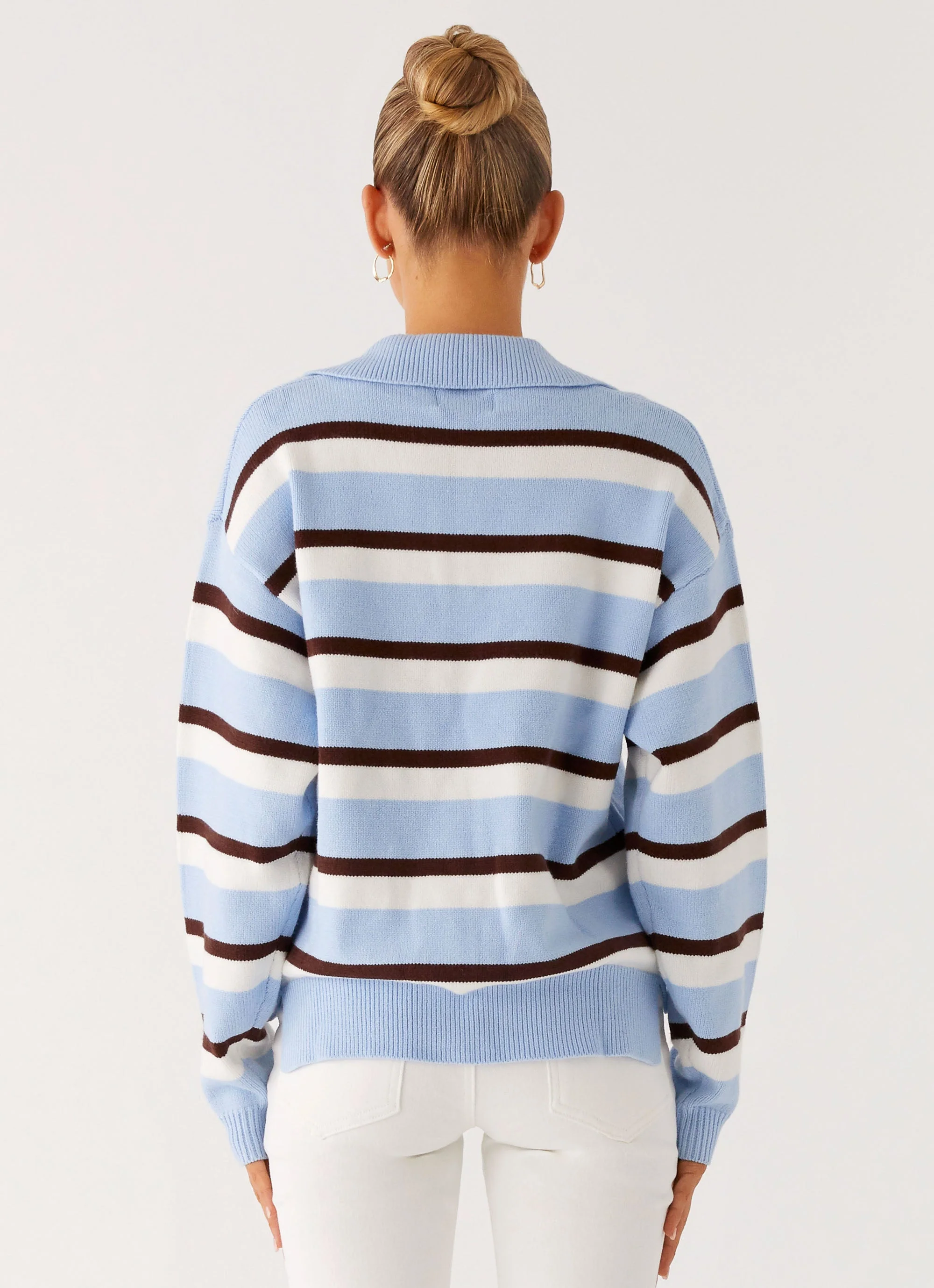 Liana Striped Polo - Blue Stripe - Image 3