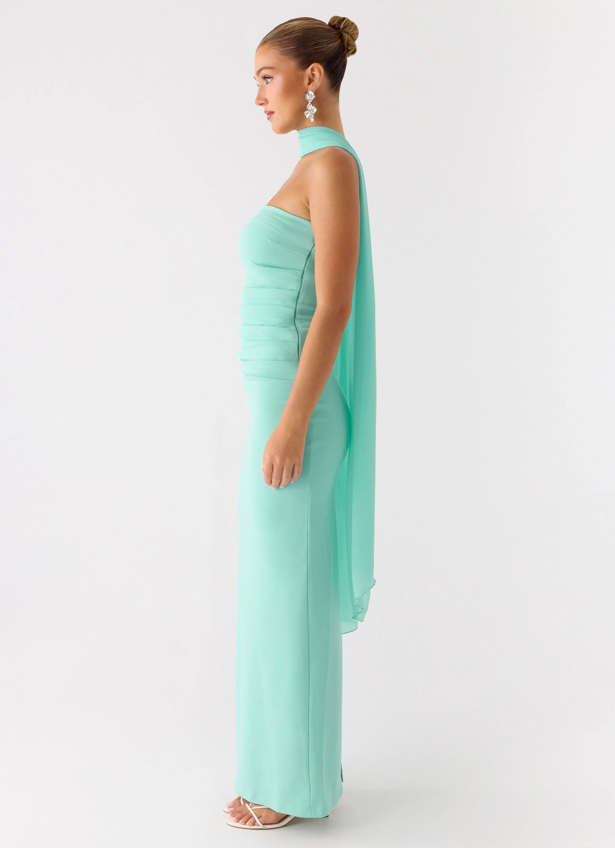 Libra Maxi Dress - Aqua - Image 2