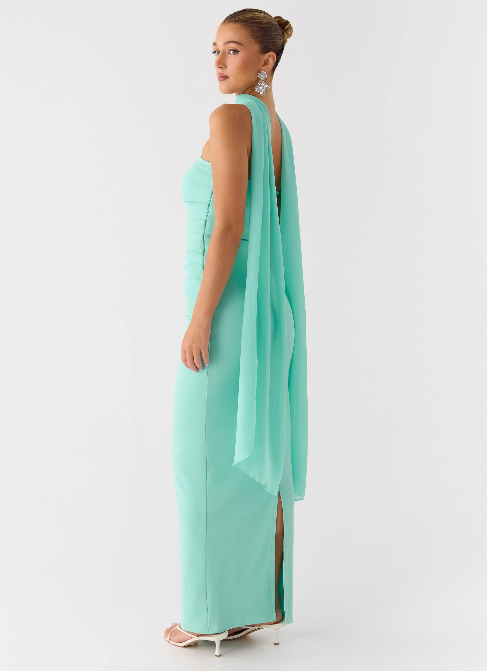 Libra Maxi Dress - Aqua - Image 5
