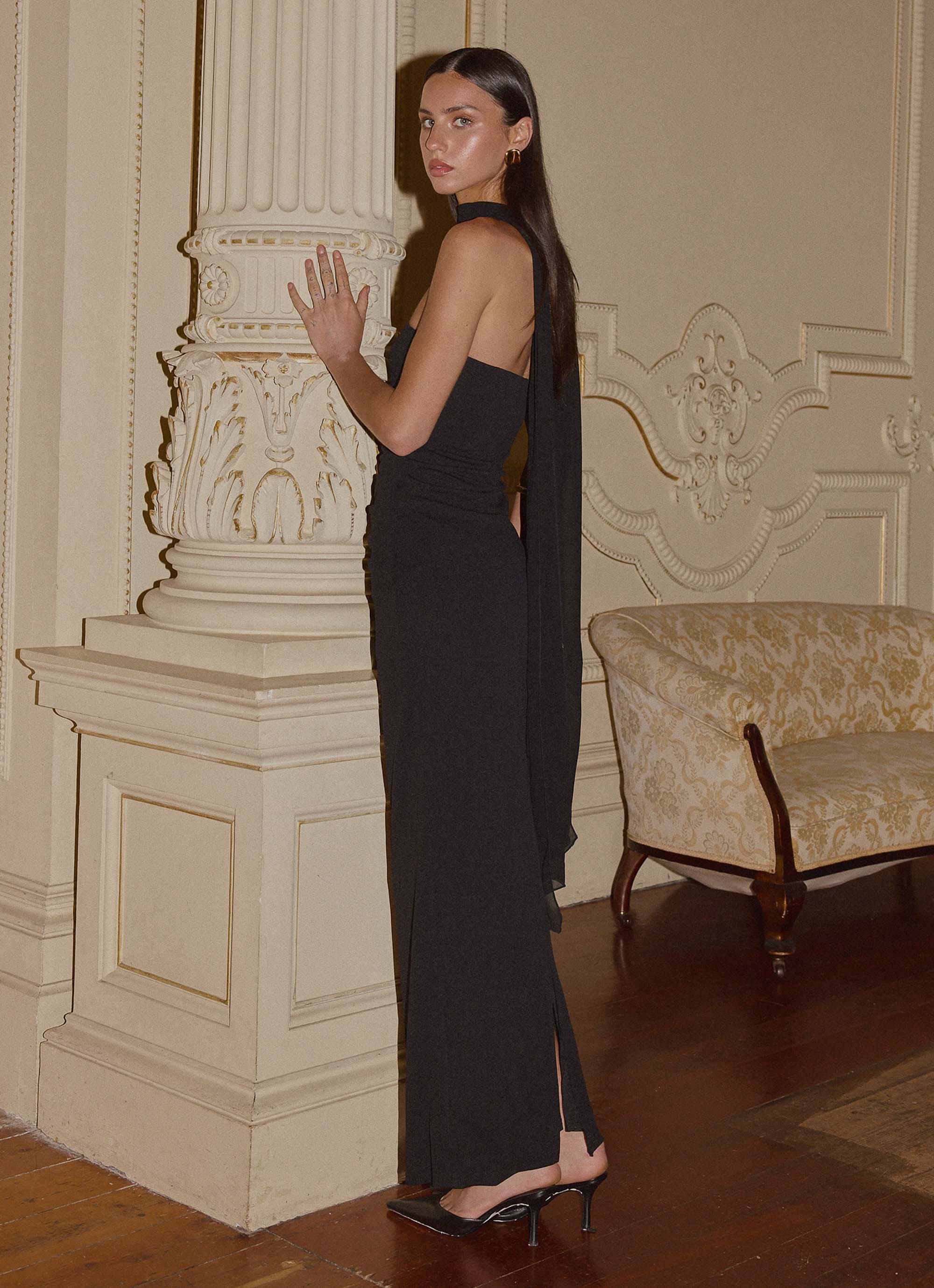 Libra Maxi Dress - Black - Image 2