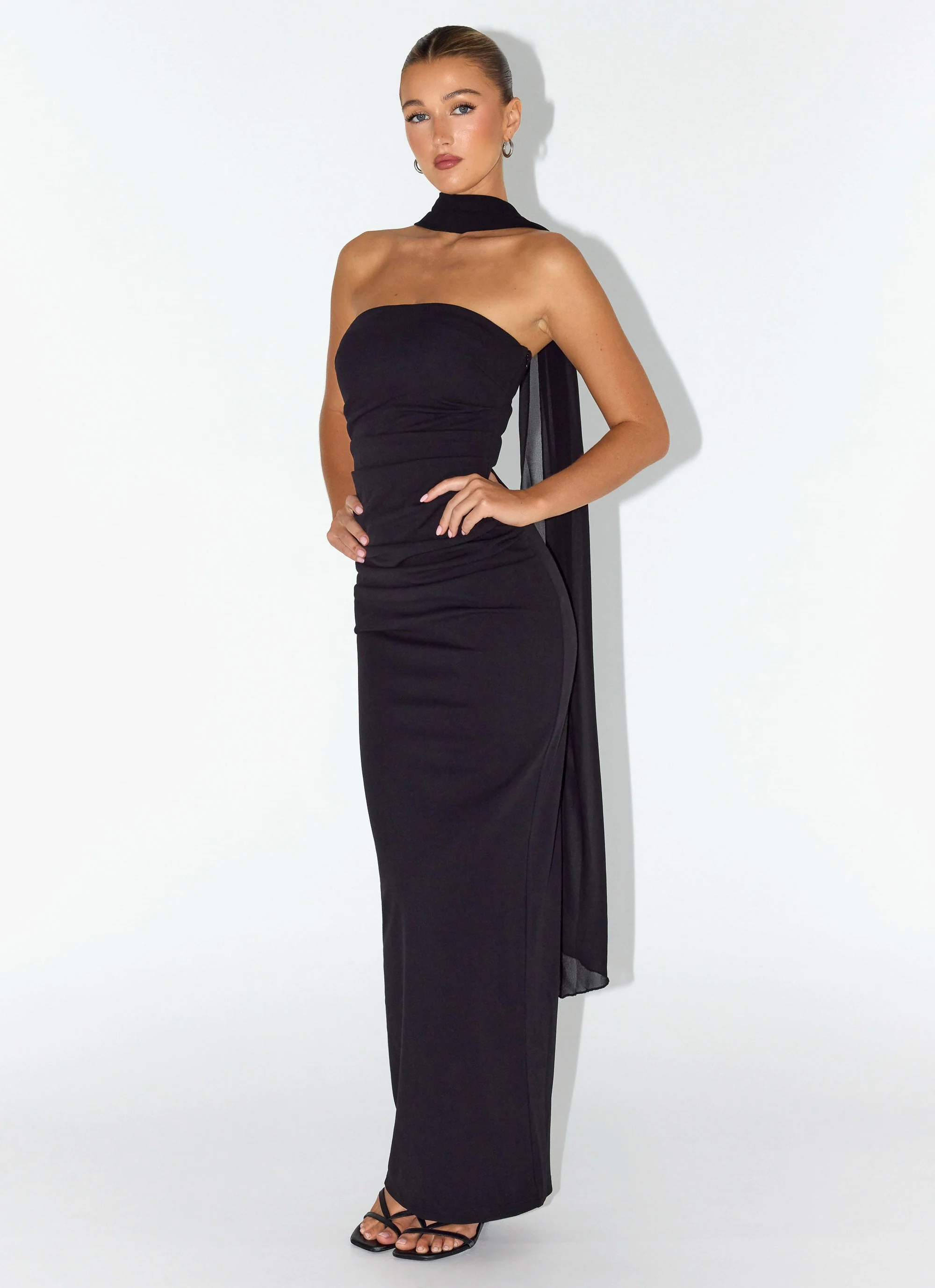 Libra Maxi Dress - Black - Image 8