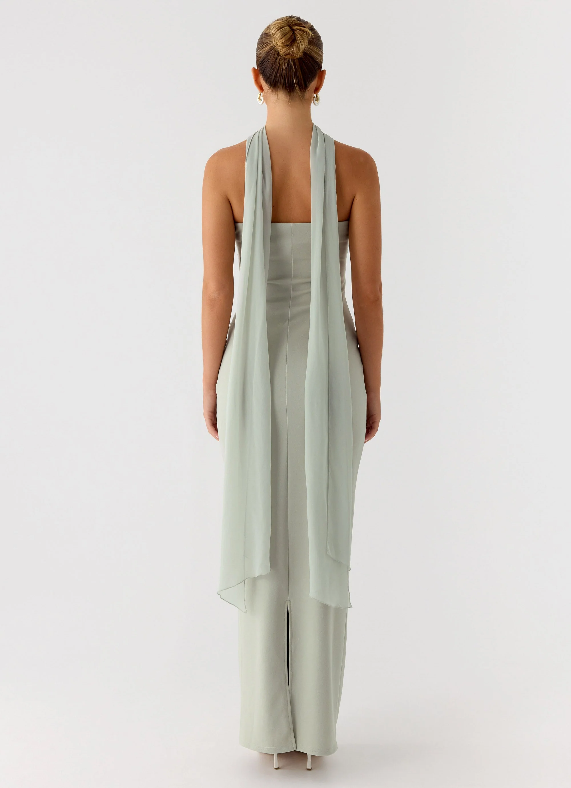 Libra Maxi Dress - Pastel Sage - Image 3