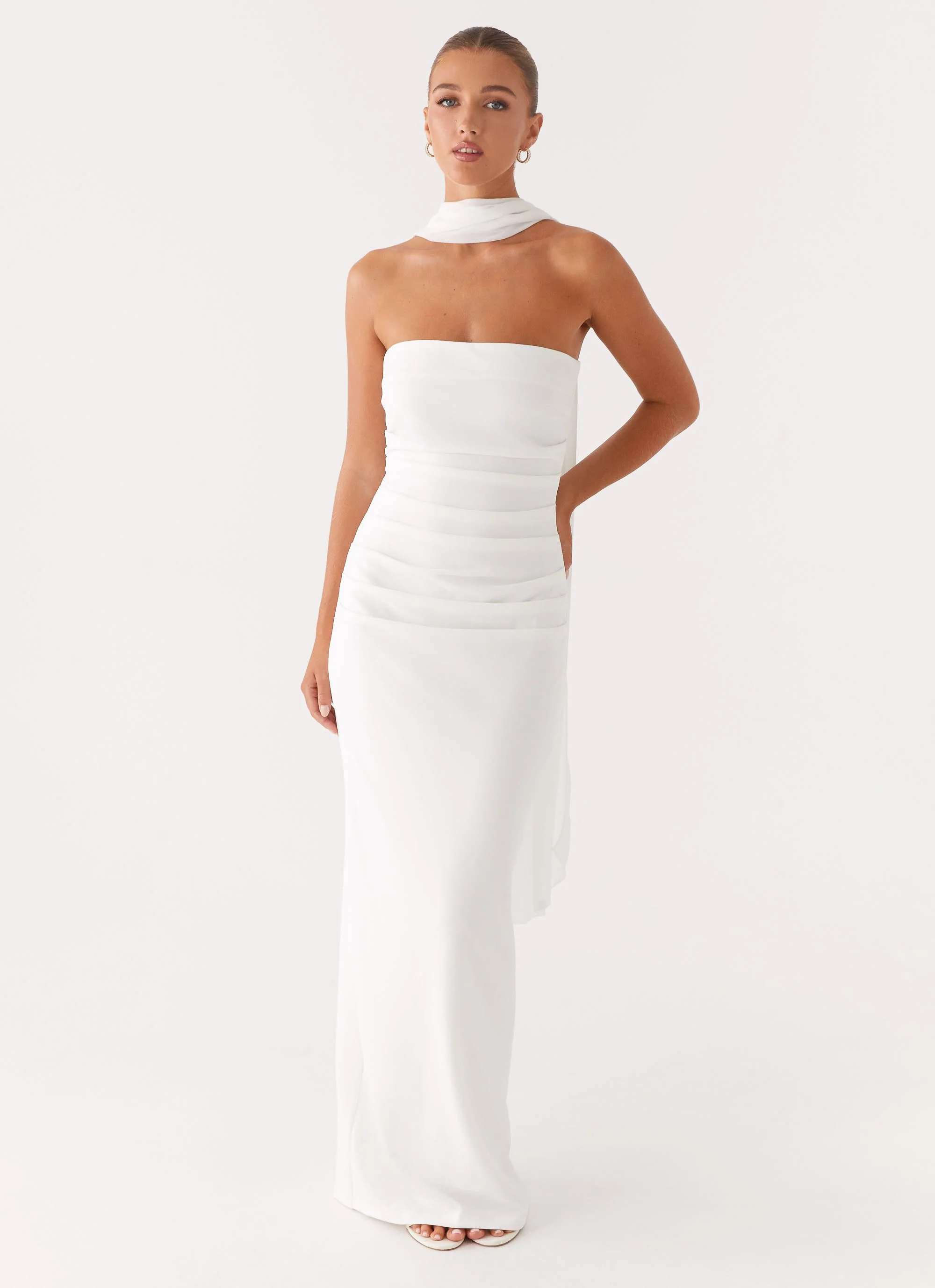Libra Maxi Dress - White - Image 6