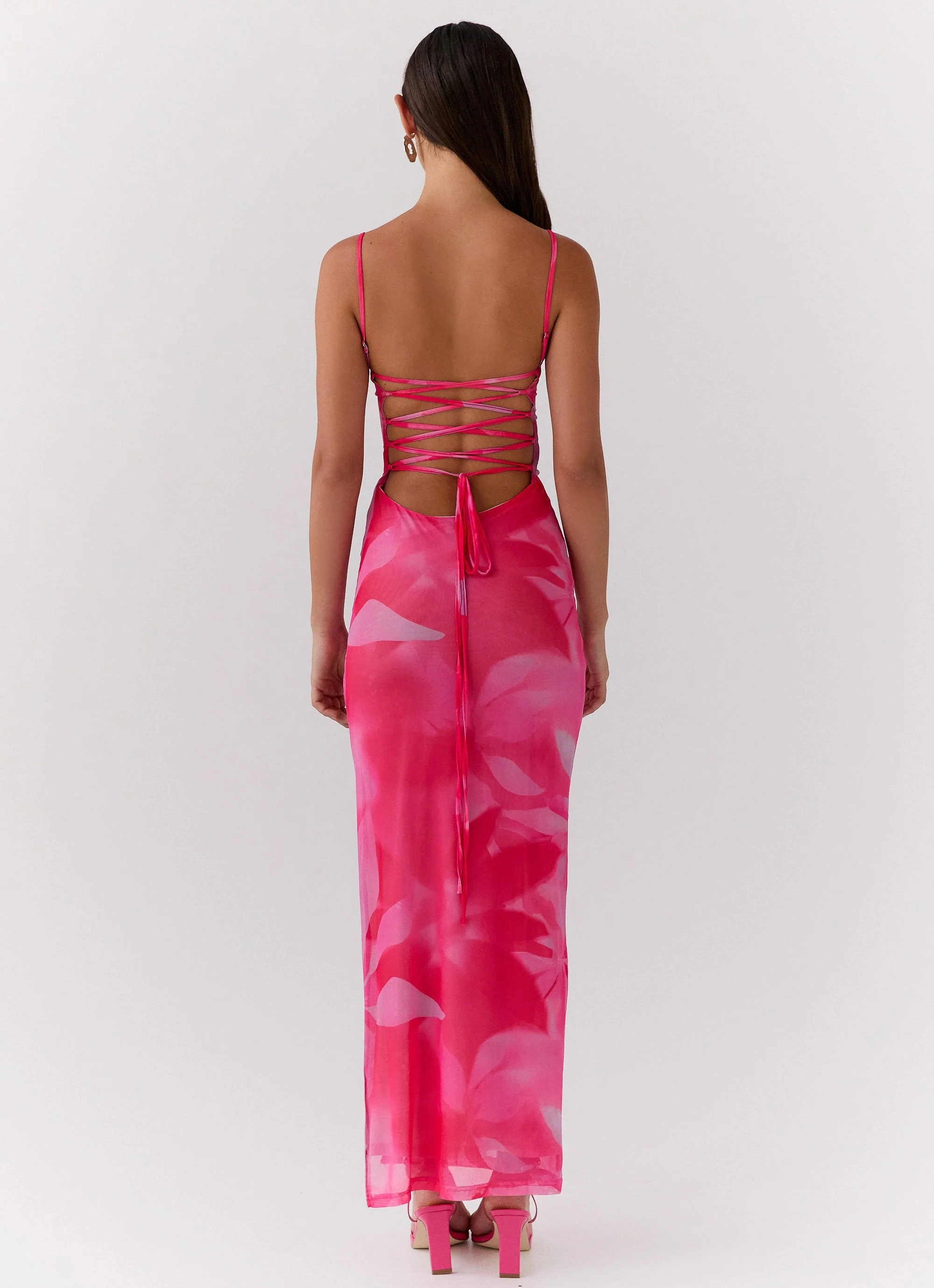 Life In Pink Maxi Dress - Abstract Bloom - Image 4