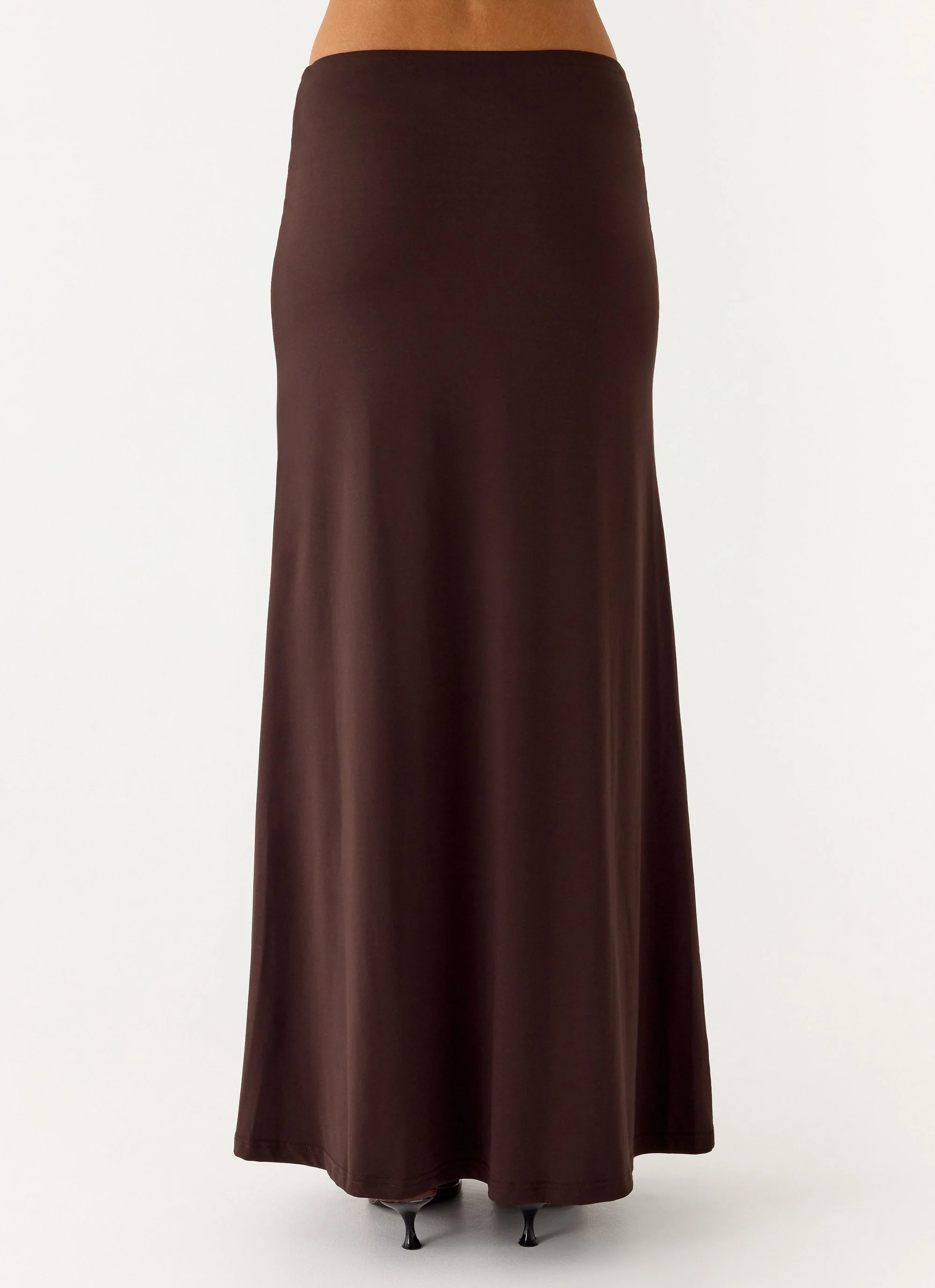 Like A Flower Maxi Skirt - Chocolate - Image 3