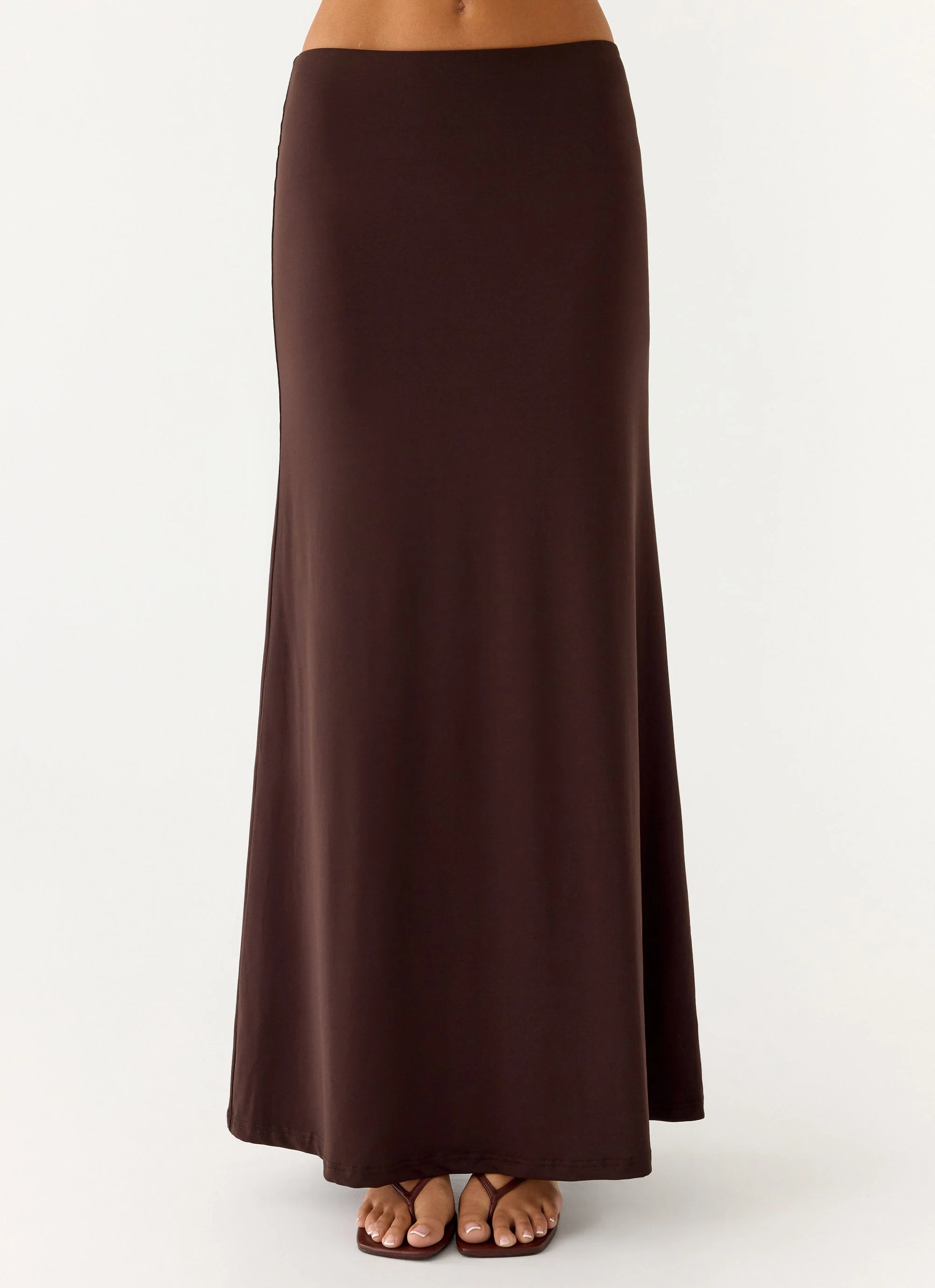 Like A Flower Maxi Skirt - Chocolate - Image 4