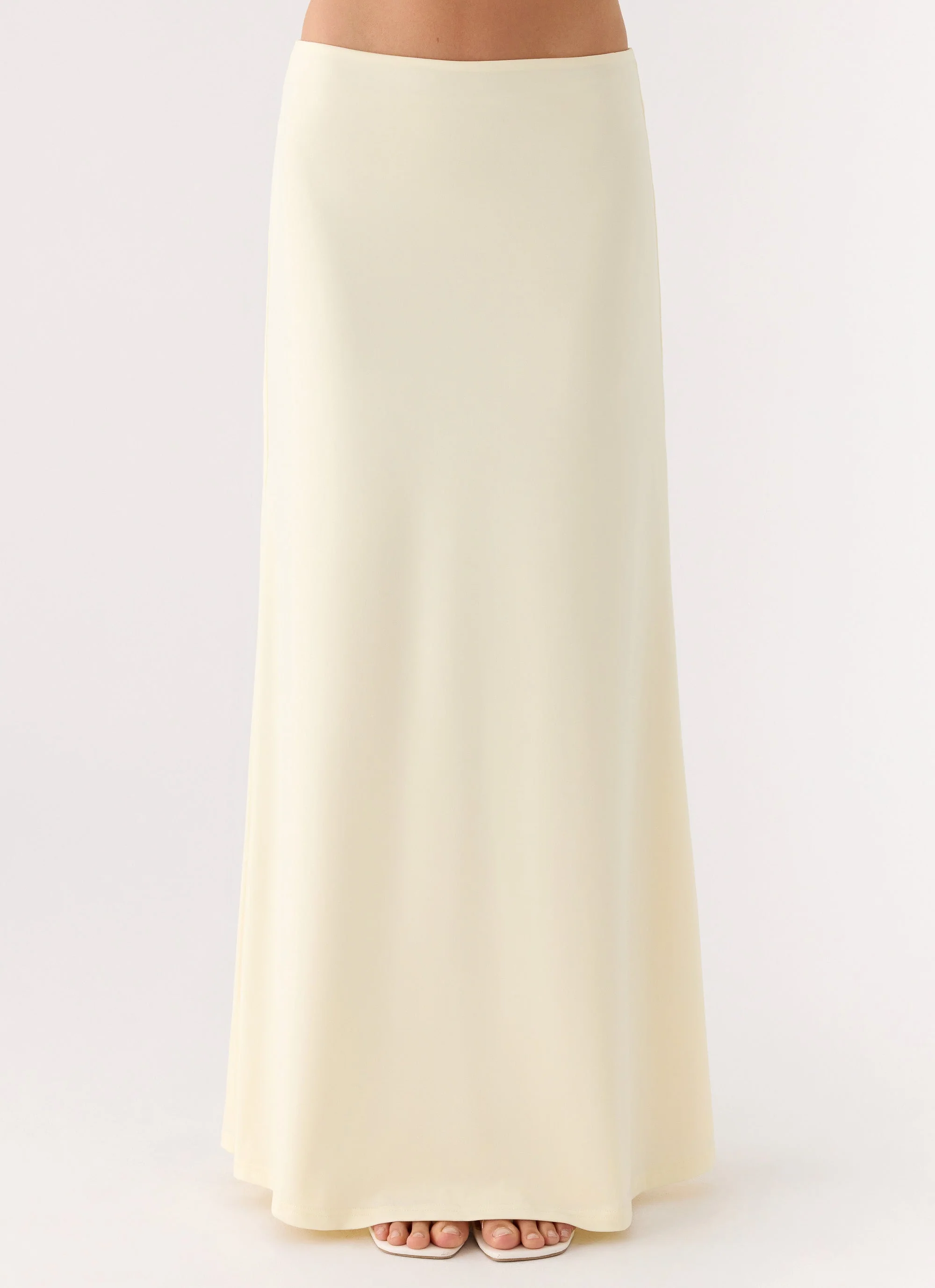 Like A Flower Maxi Skirt - Lemon Yellow - Image 2