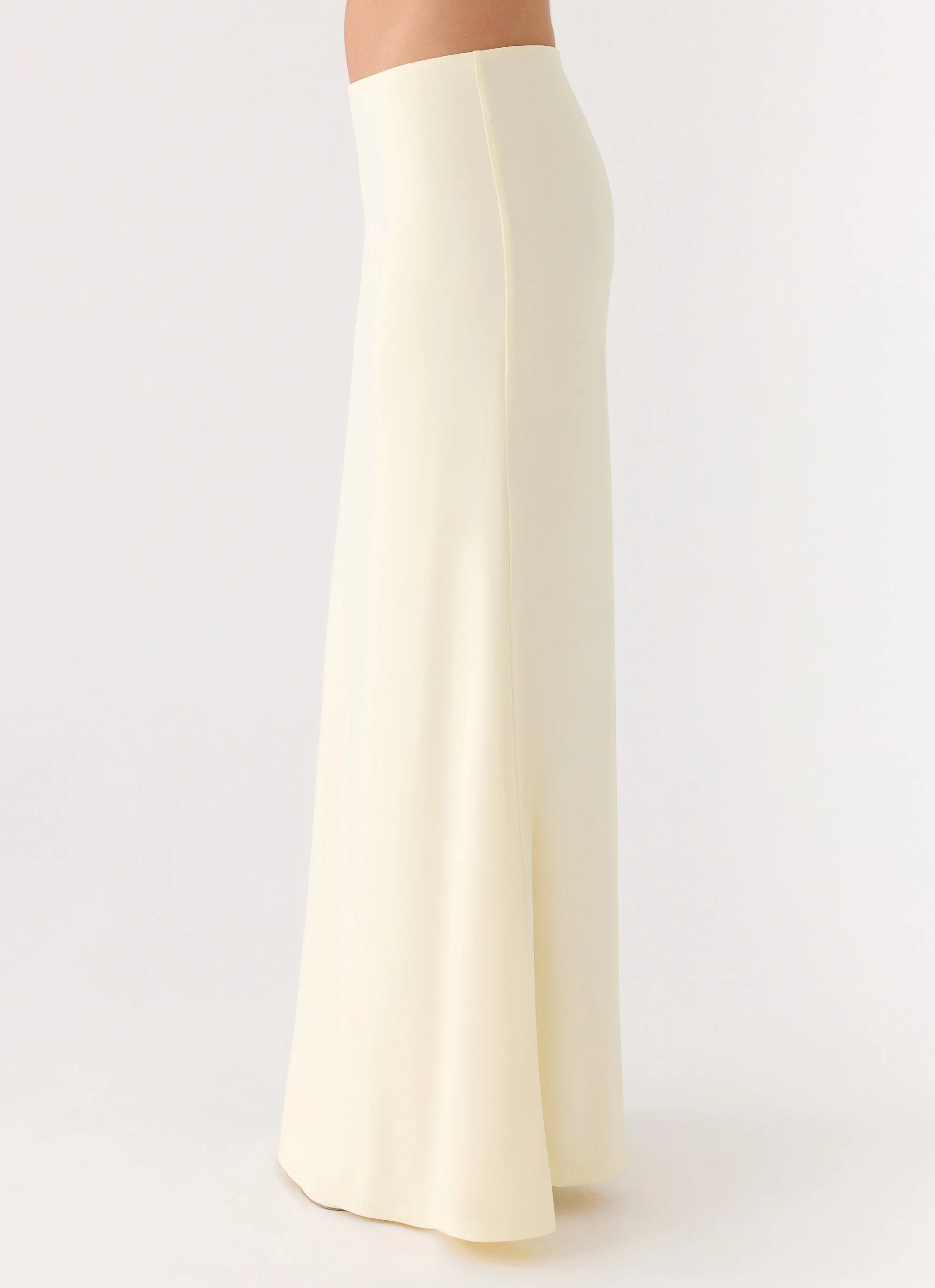 Like A Flower Maxi Skirt - Lemon Yellow - Image 3