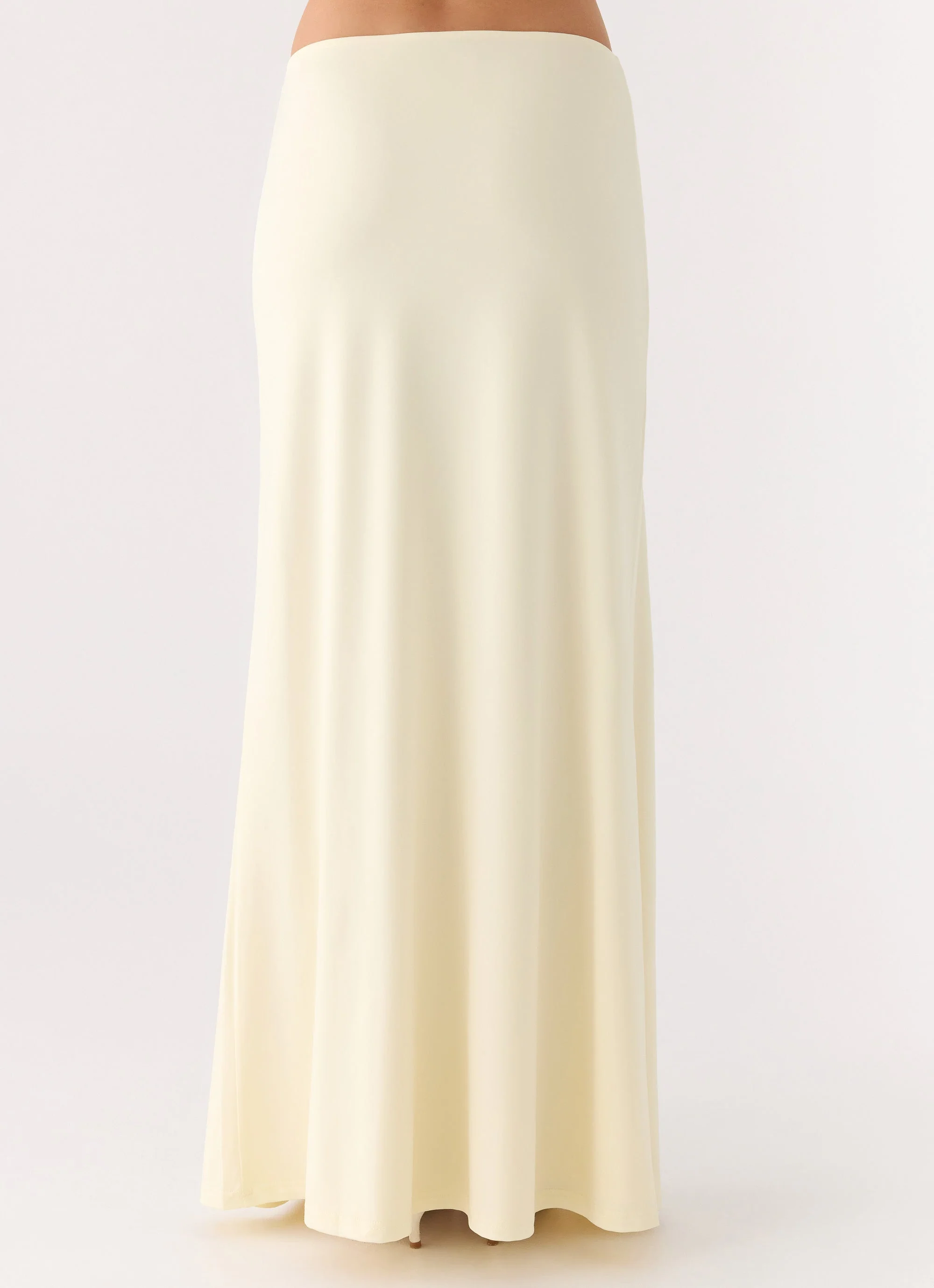 Like A Flower Maxi Skirt - Lemon Yellow - Image 4