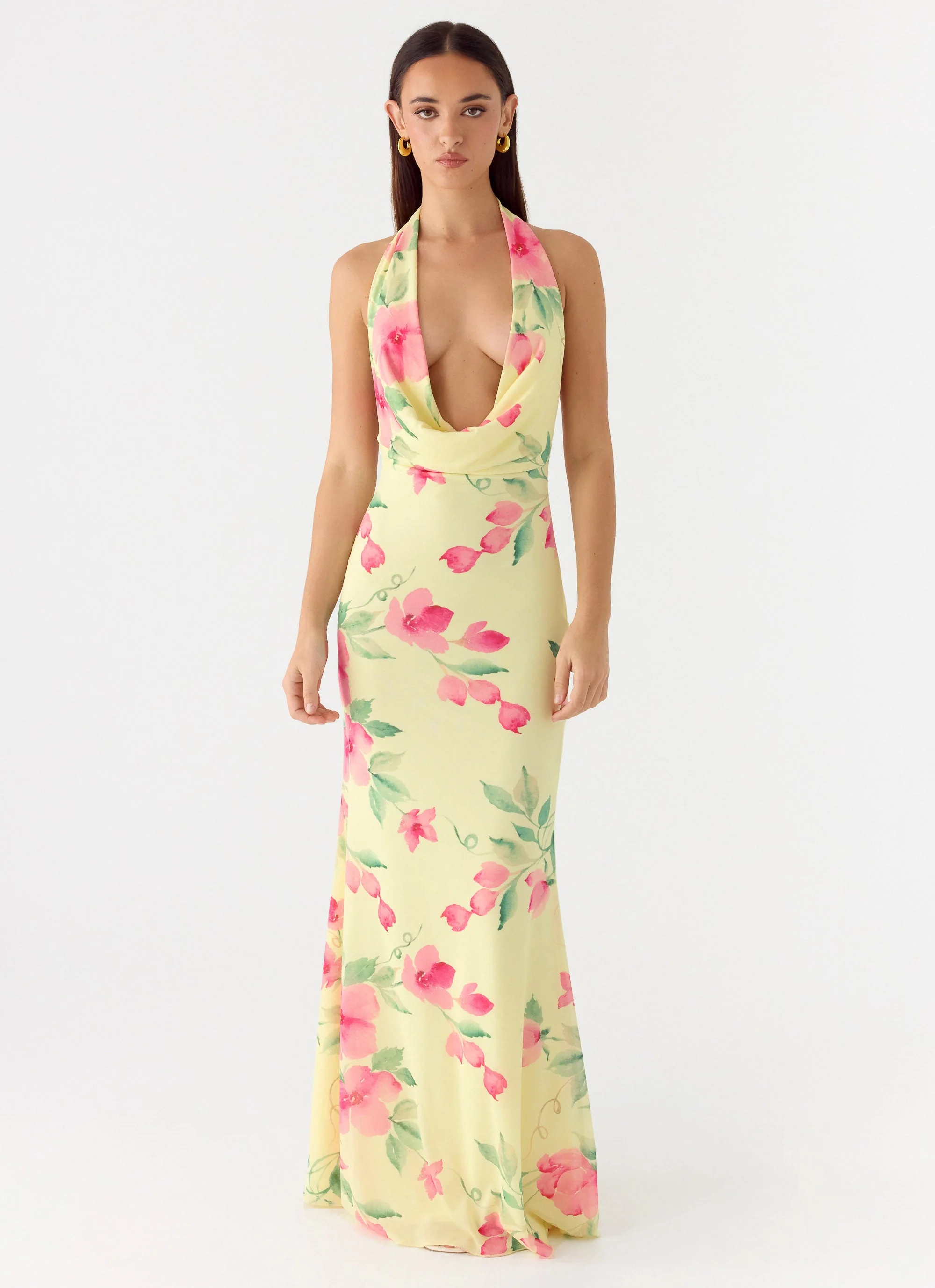 Like You Better Maxi Dress - Lemon Soleil - Image 4