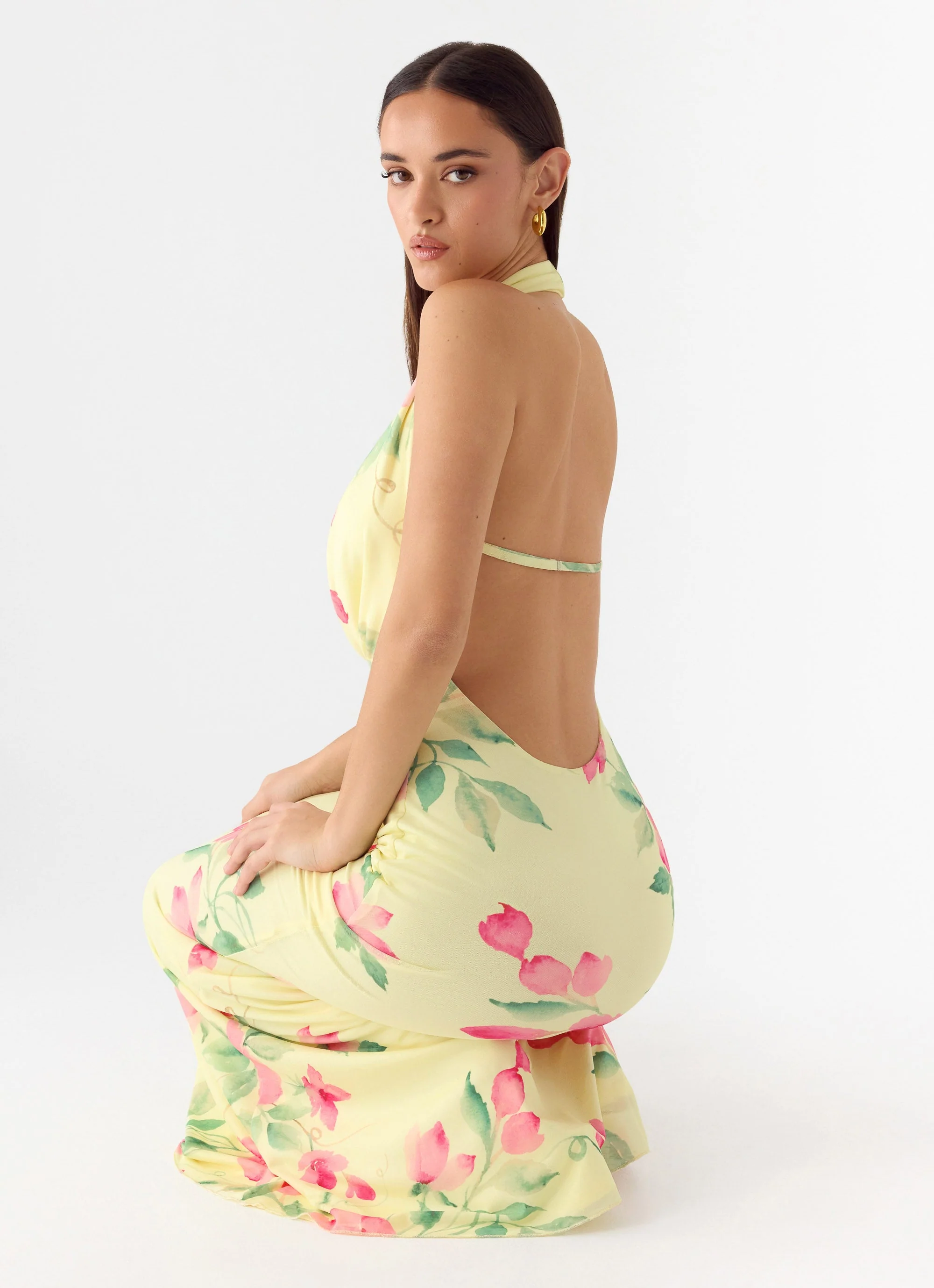 Like You Better Maxi Dress - Lemon Soleil - Image 5